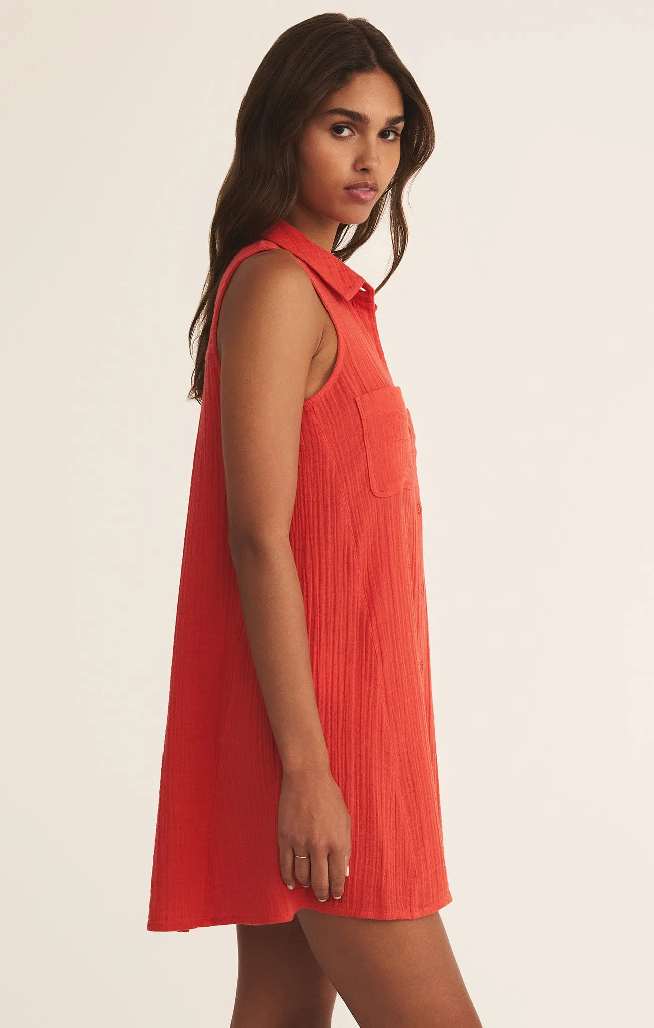 New Light Gauze Mini Dress sold by Z Supply product image thumbnail 3