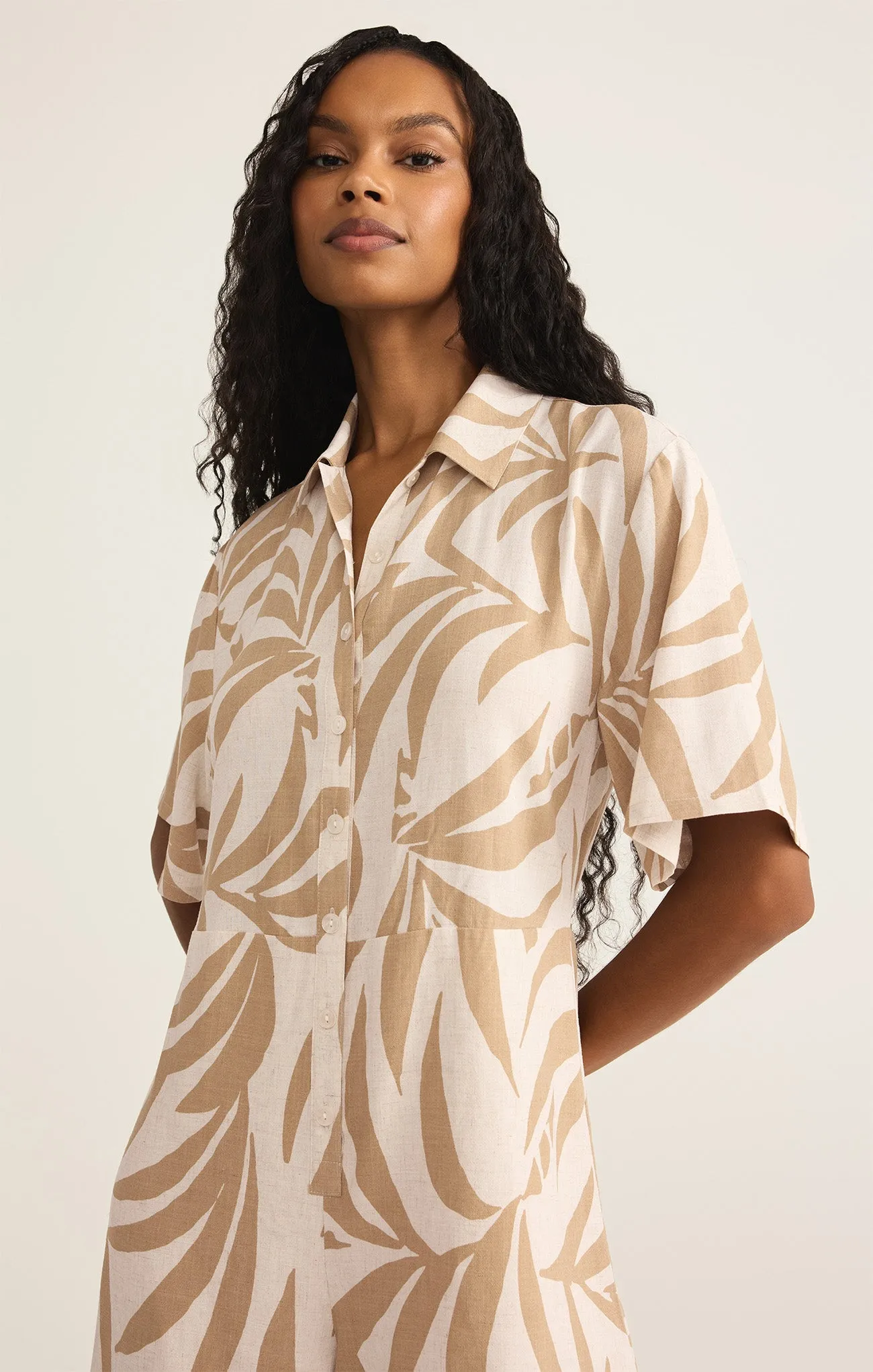 Marcel Tropical Palm Romper sold by Z Supply product image thumbnail 5