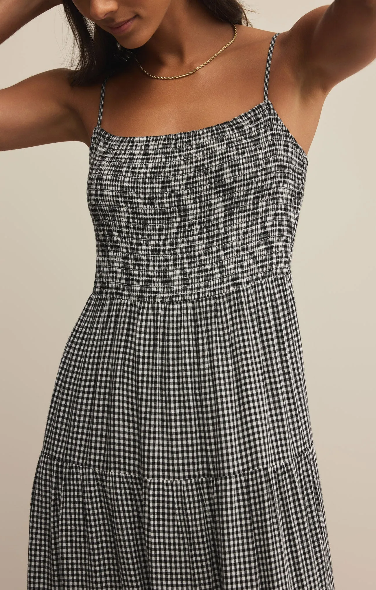 Balos Gingham Midi Dress sold by Z Supply product image thumbnail 5
