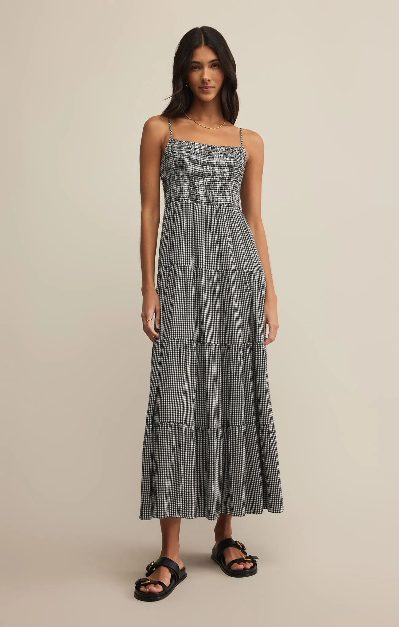 Balos Gingham Midi Dress sold by Z Supply