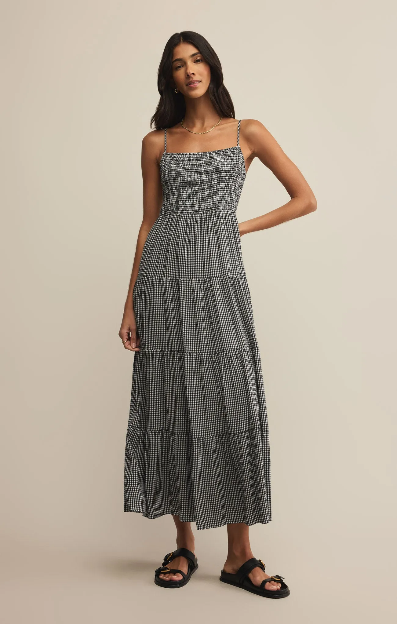 Balos Gingham Midi Dress sold by Z Supply product image thumbnail 4