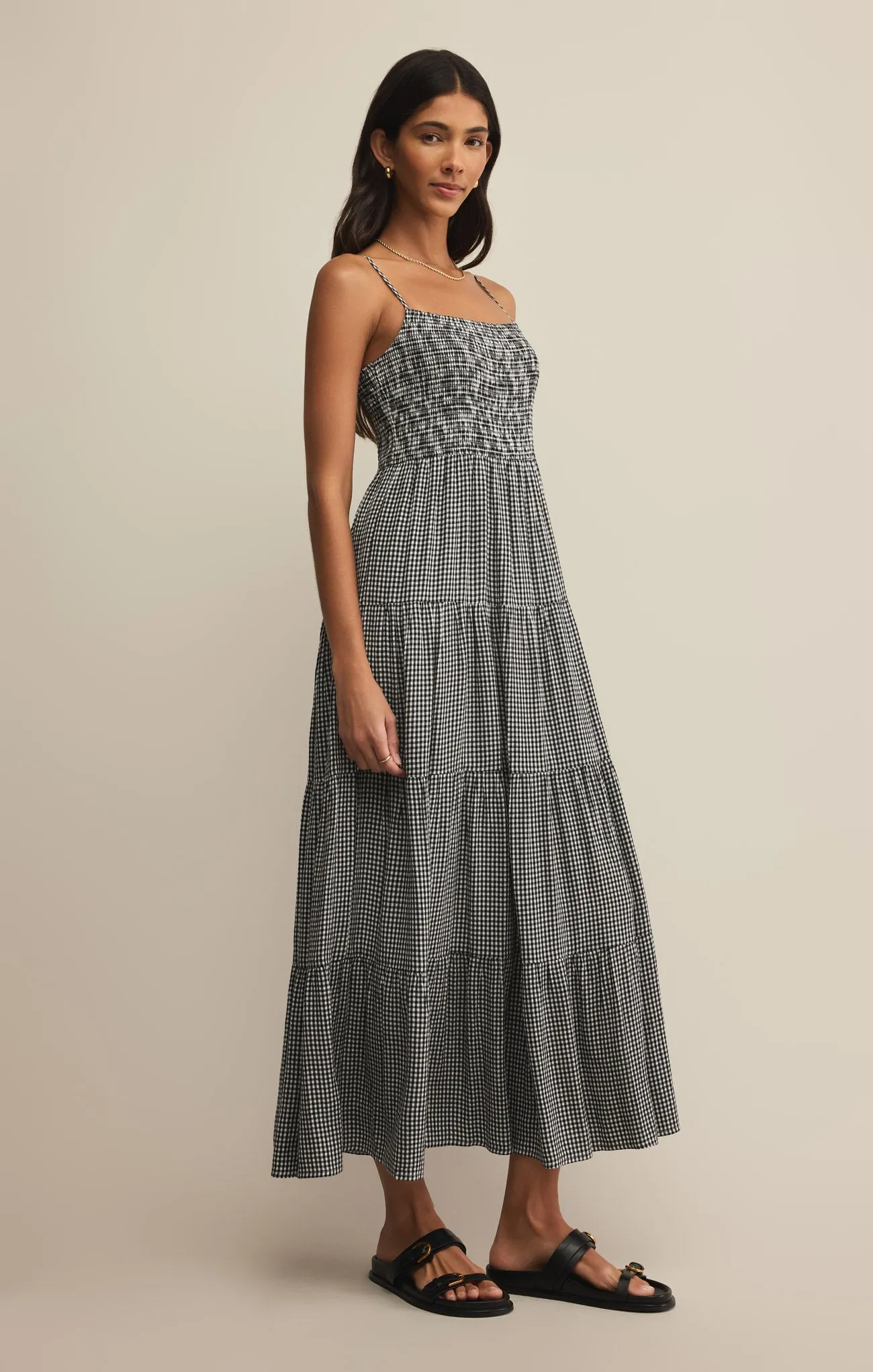 Balos Gingham Midi Dress sold by Z Supply product image thumbnail 3