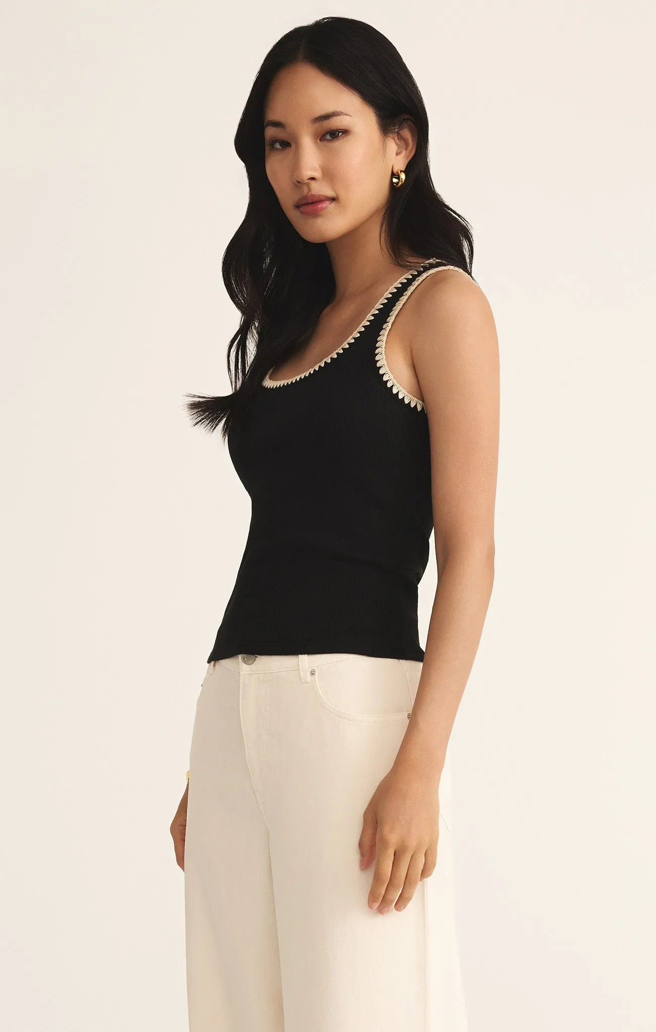 Jaidynn Whipstitch Rib Tank sold by Z Supply product image thumbnail 3