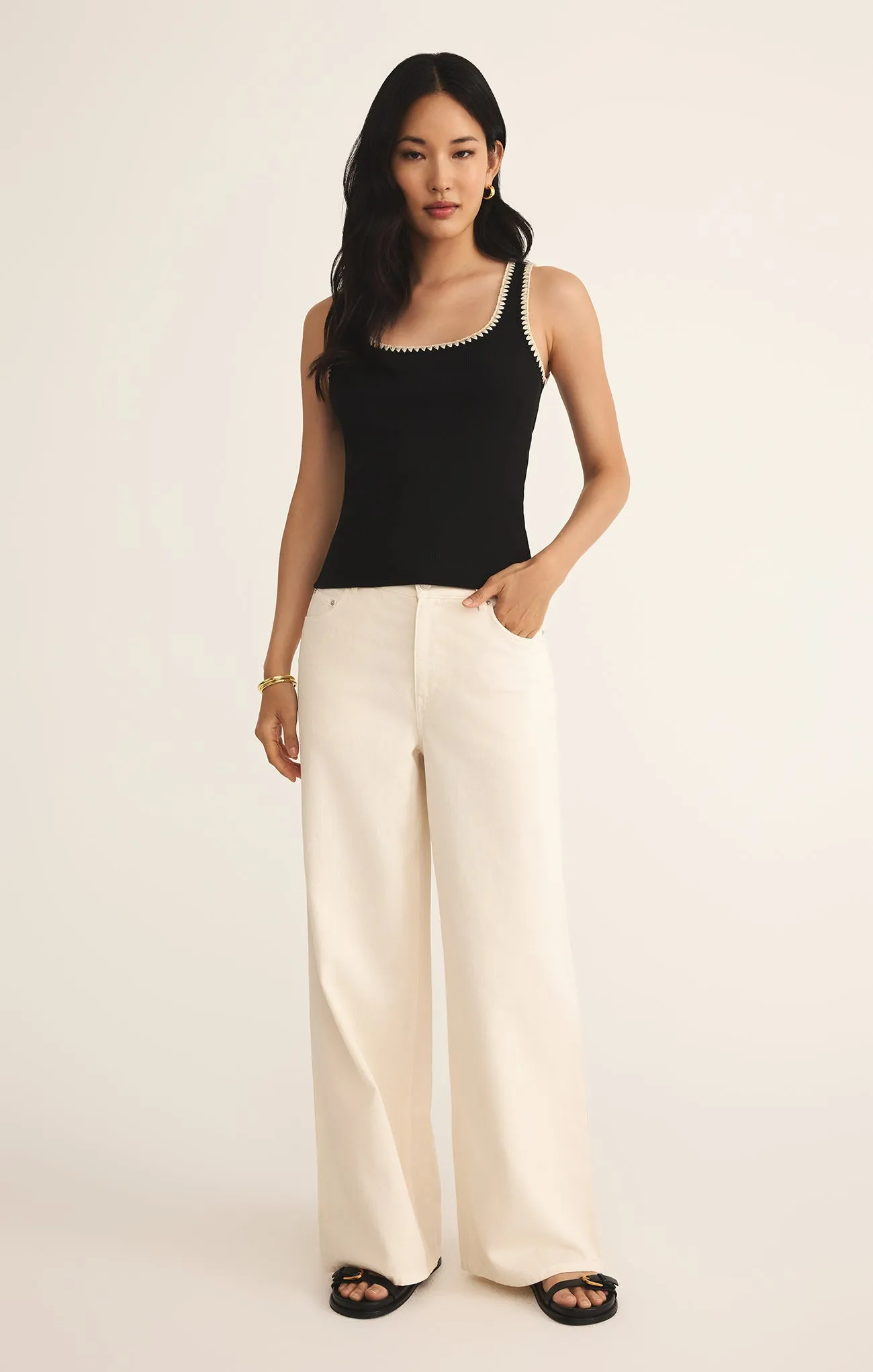 Jaidynn Whipstitch Rib Tank sold by Z Supply product image thumbnail 4