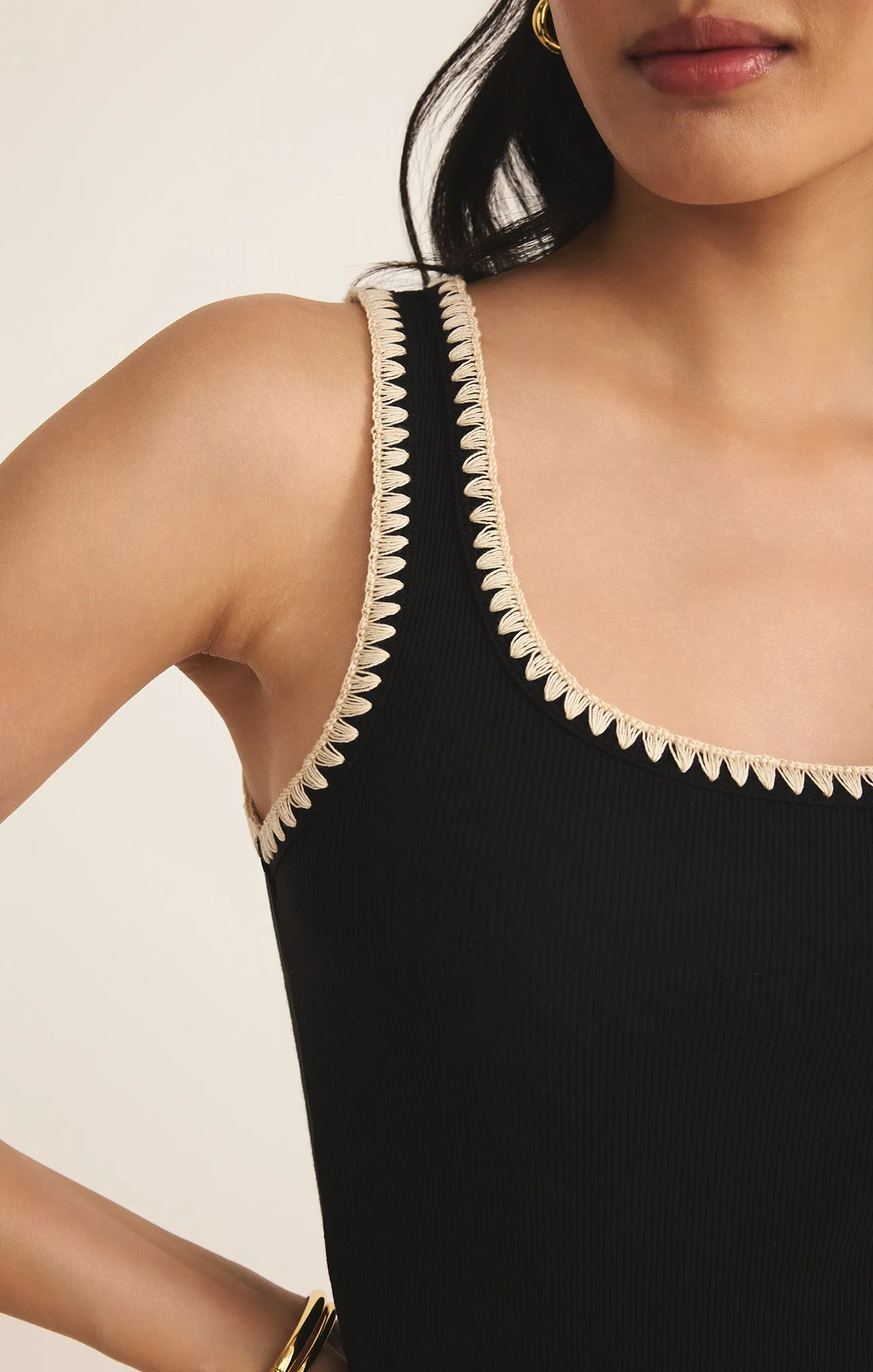 Jaidynn Whipstitch Rib Tank sold by Z Supply product image thumbnail 5