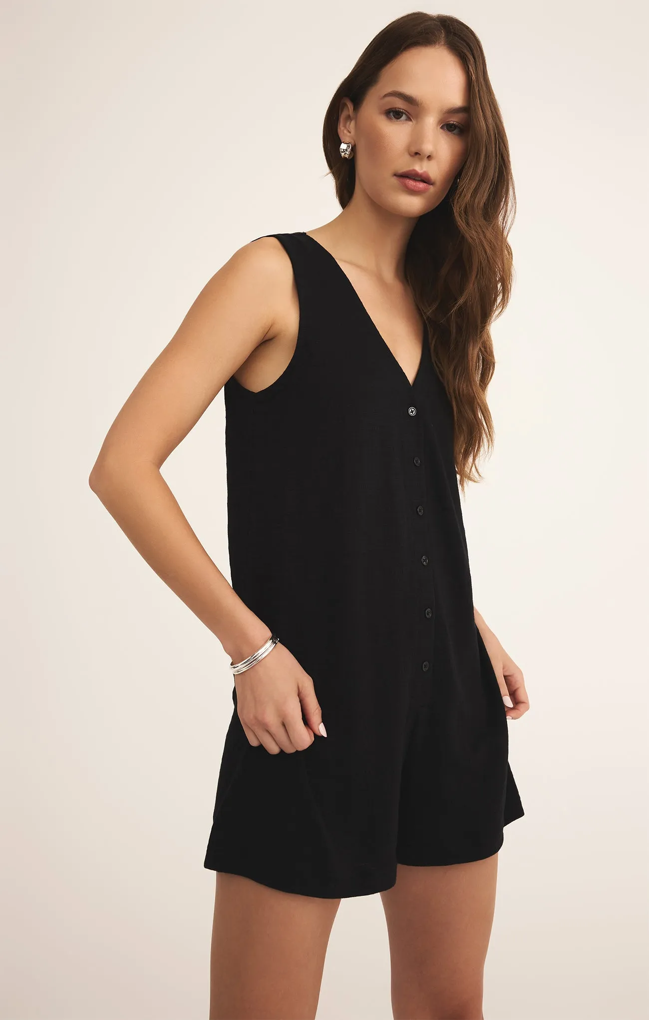 Solace Textured Slub Romper sold by Z Supply product image thumbnail 5