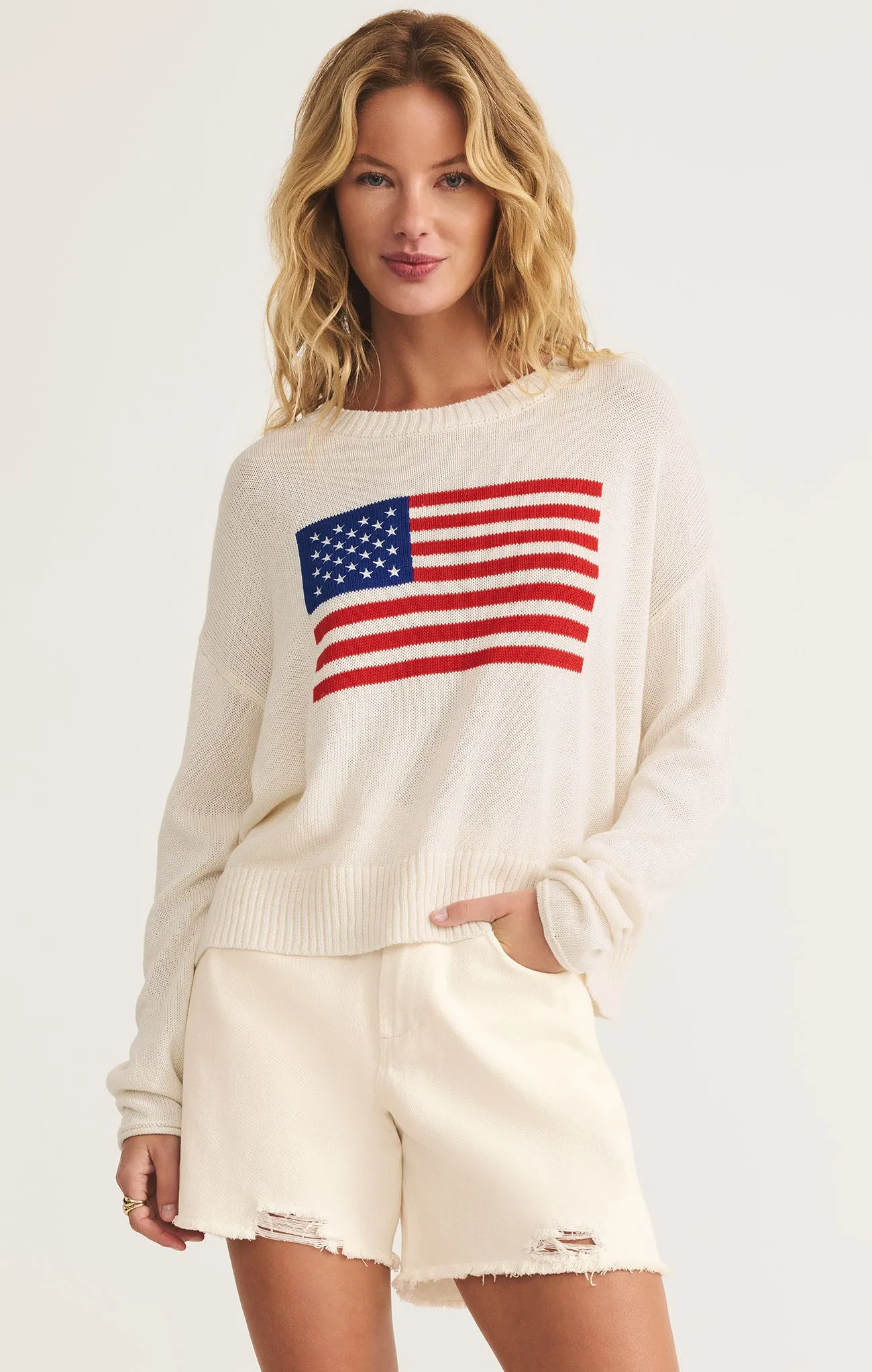 Sienna Flag Sweater sold by Z Supply