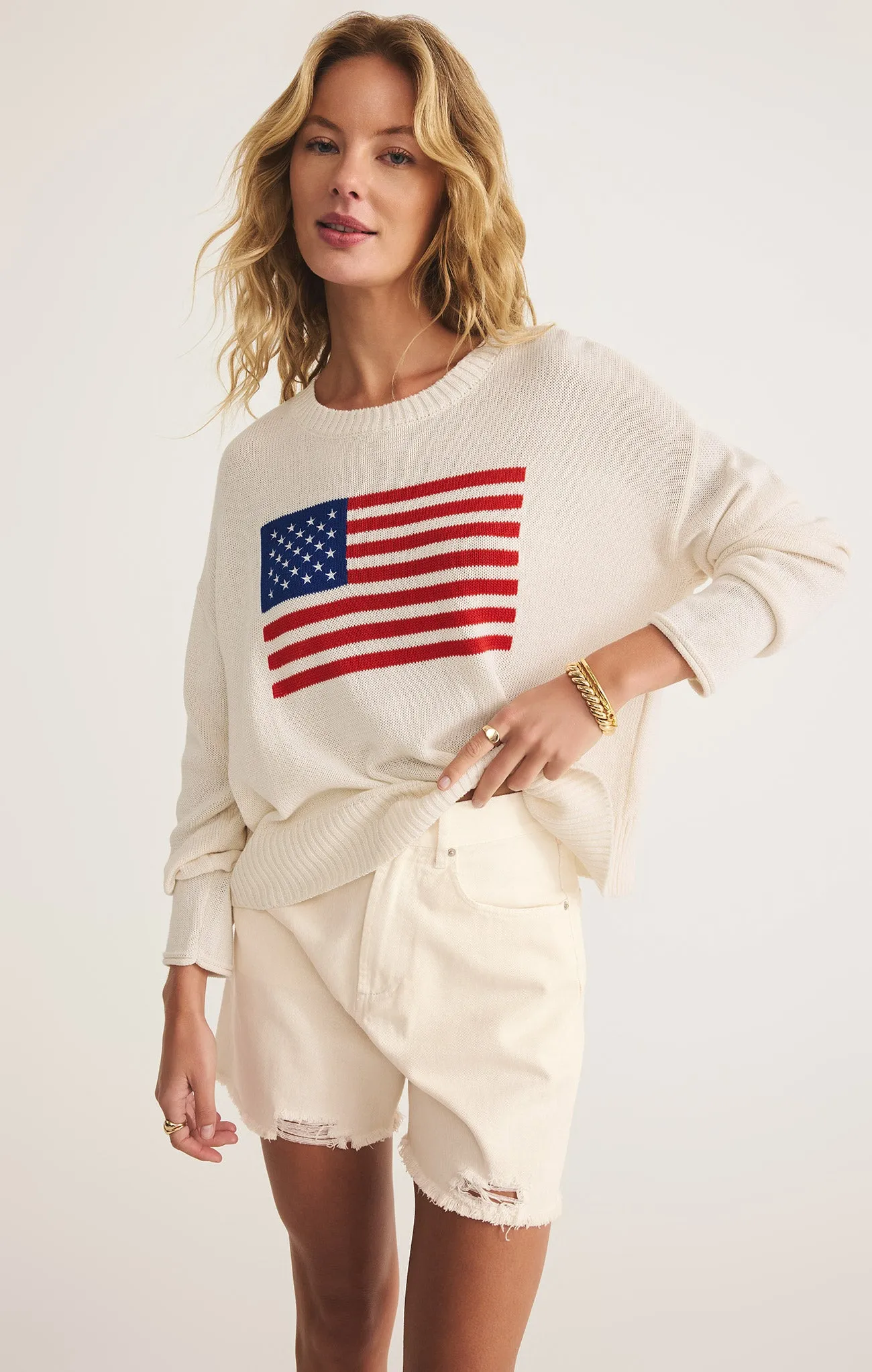 Sienna Flag Sweater sold by Z Supply product image thumbnail 5