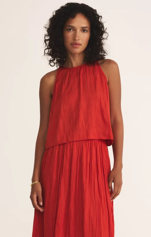 Fiore Satin Cropped Tank sold by Z Supply