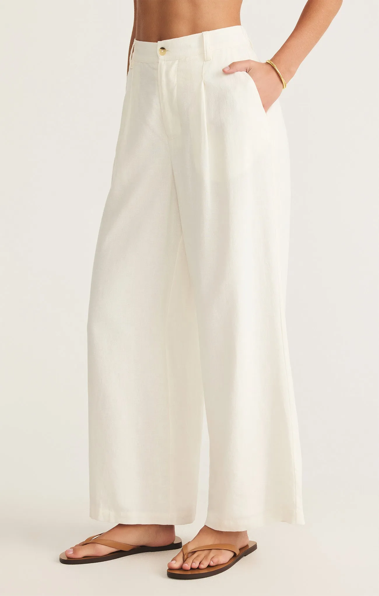 Topanga Wide Leg Linen Pant sold by Z Supply product image thumbnail 3