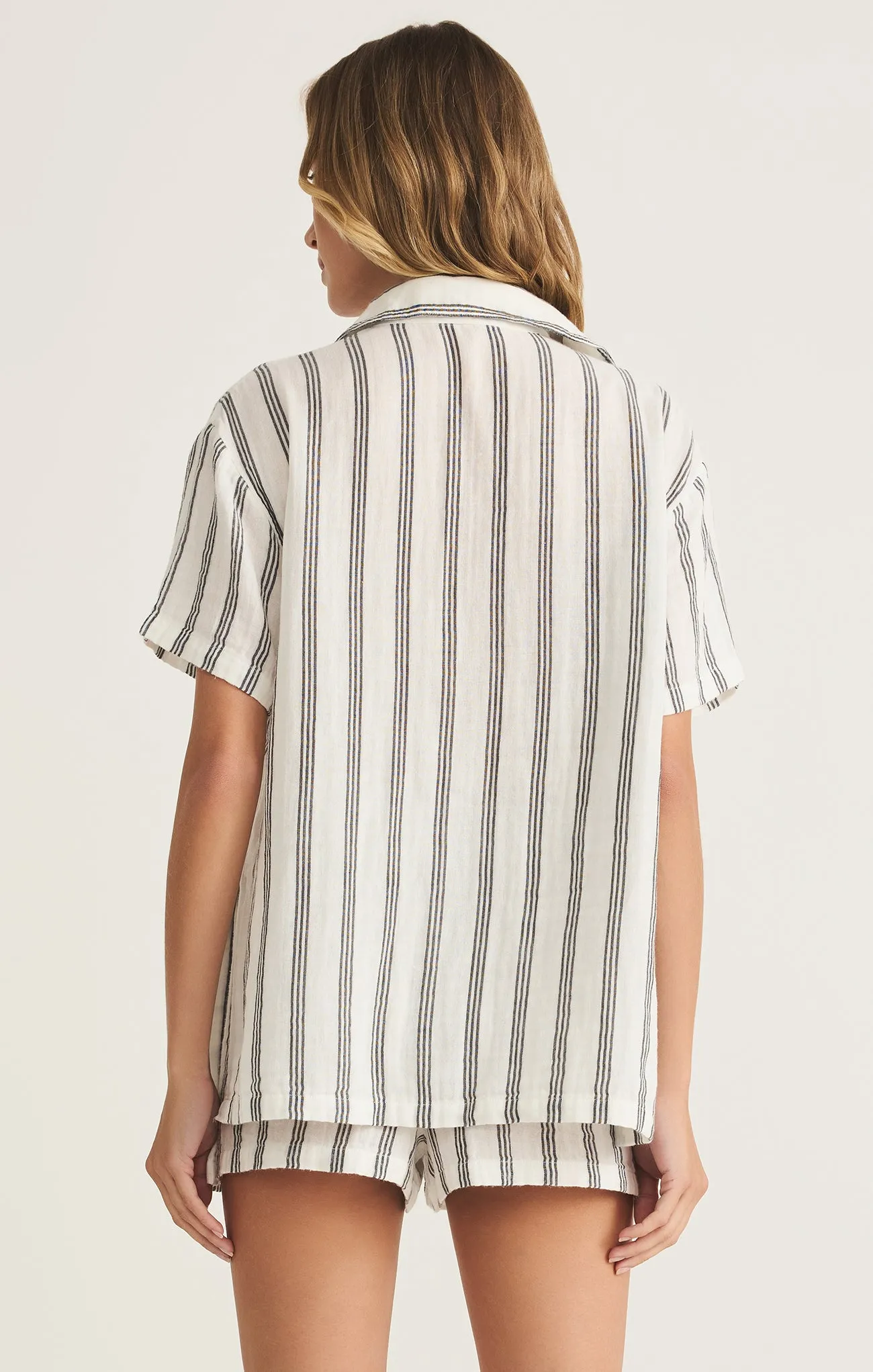 Seascape Stripe Gauze Shirt sold by Z Supply product image thumbnail 2