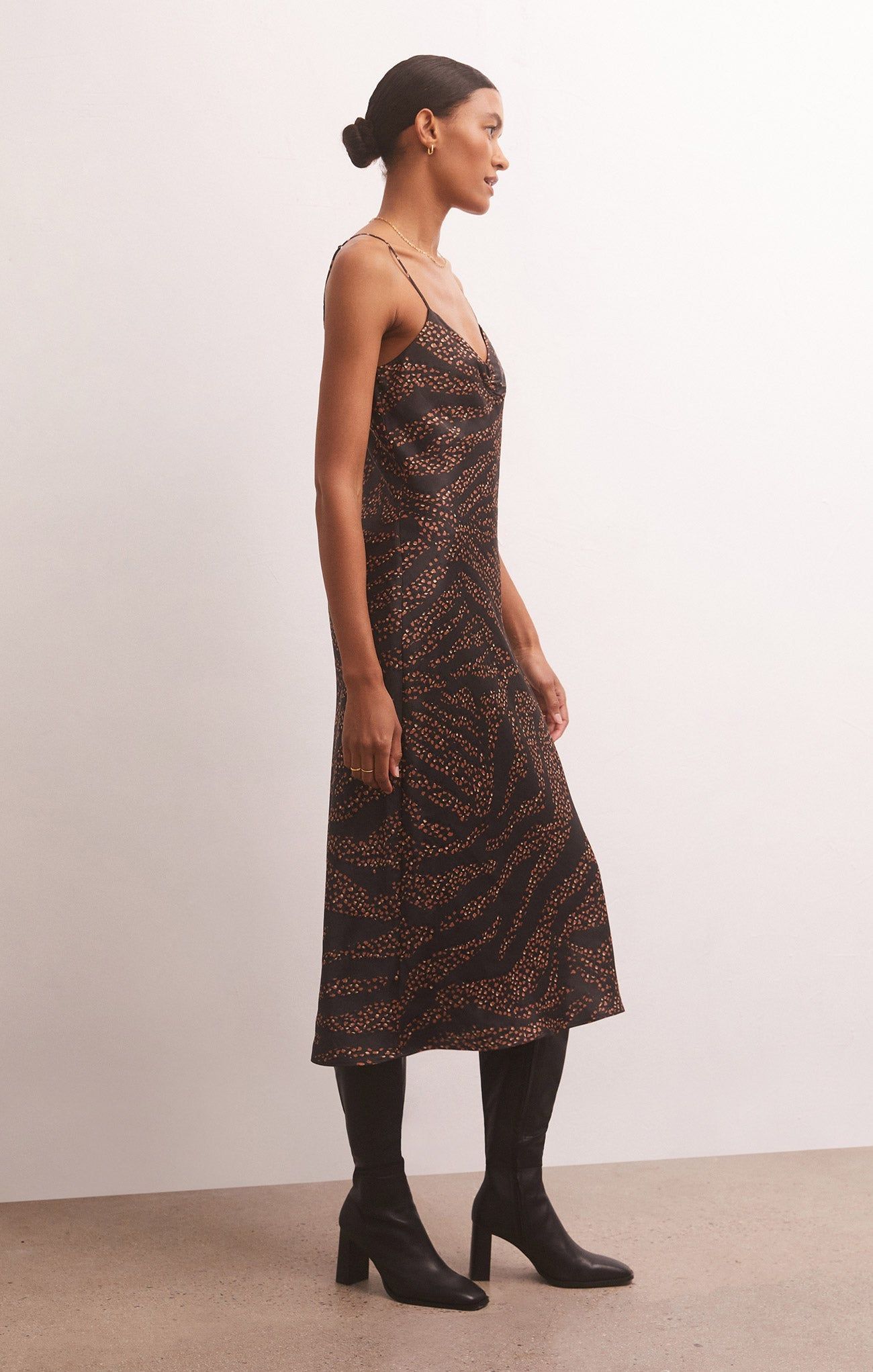 Lark Wild Dot Slip Midi Dress sold by Z Supply product image thumbnail 3