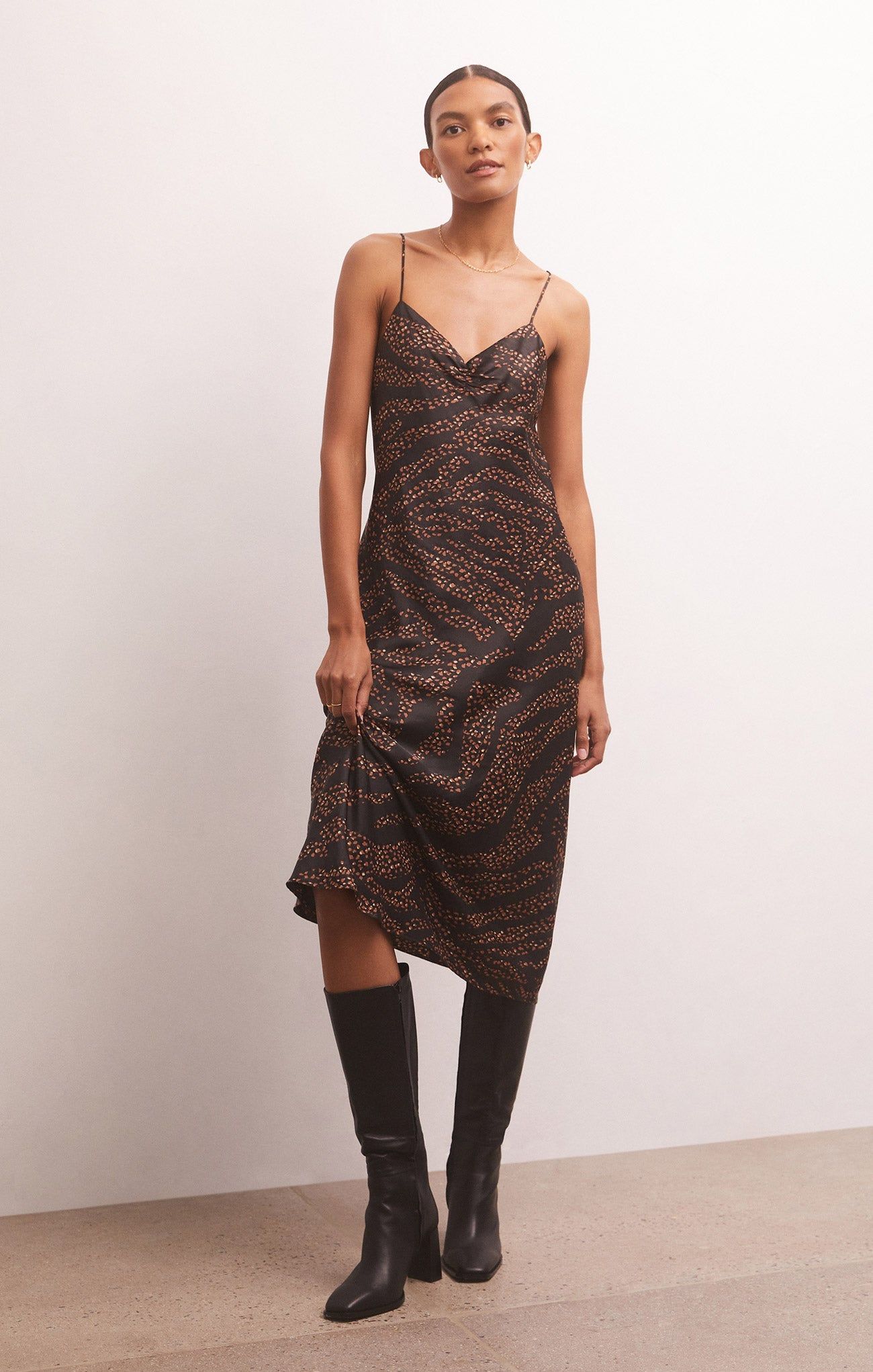 Lark Wild Dot Slip Midi Dress sold by Z Supply