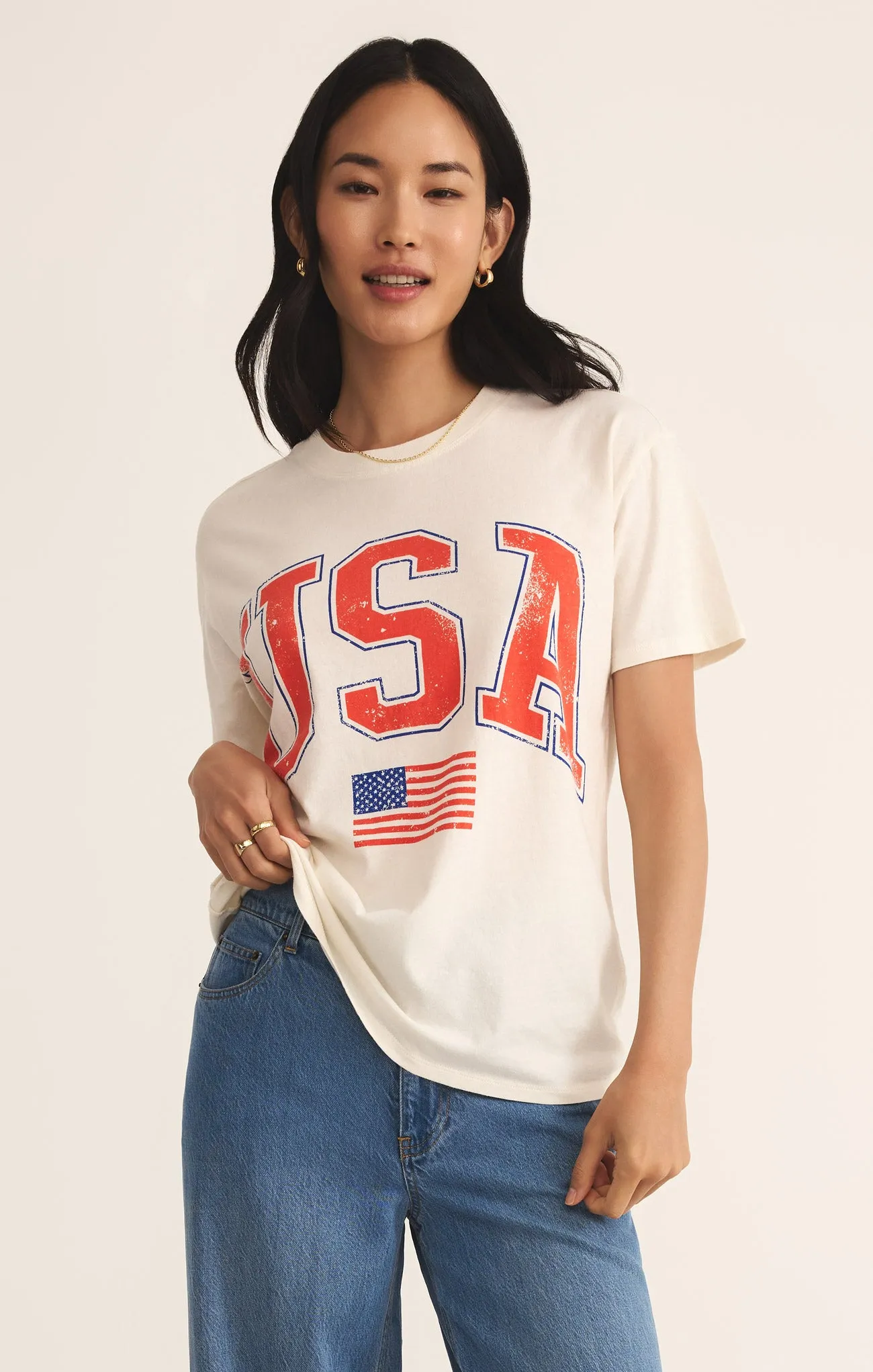 Flag Boyfriend Tee sold by Z Supply