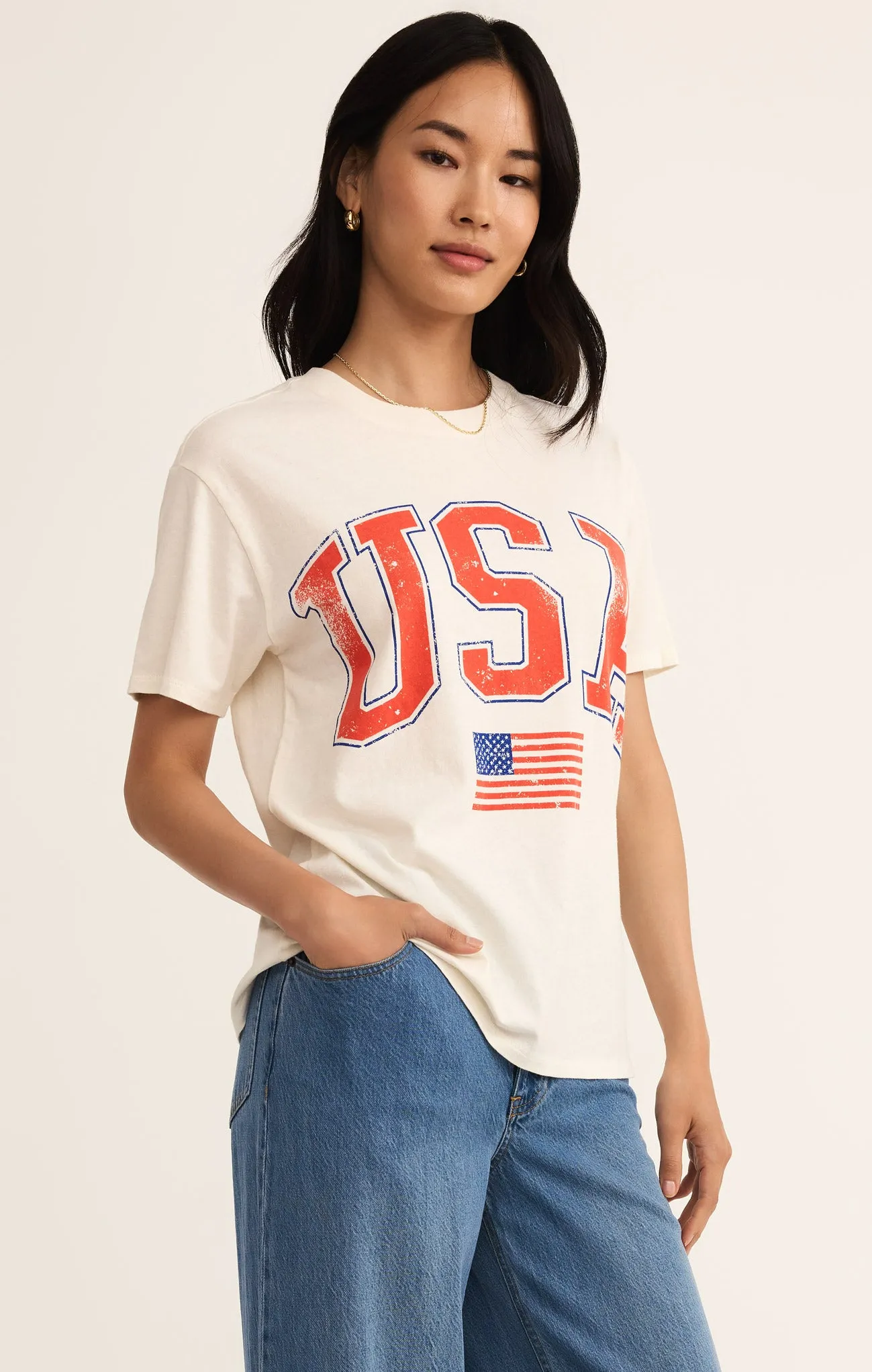 Flag Boyfriend Tee sold by Z Supply product image thumbnail 3