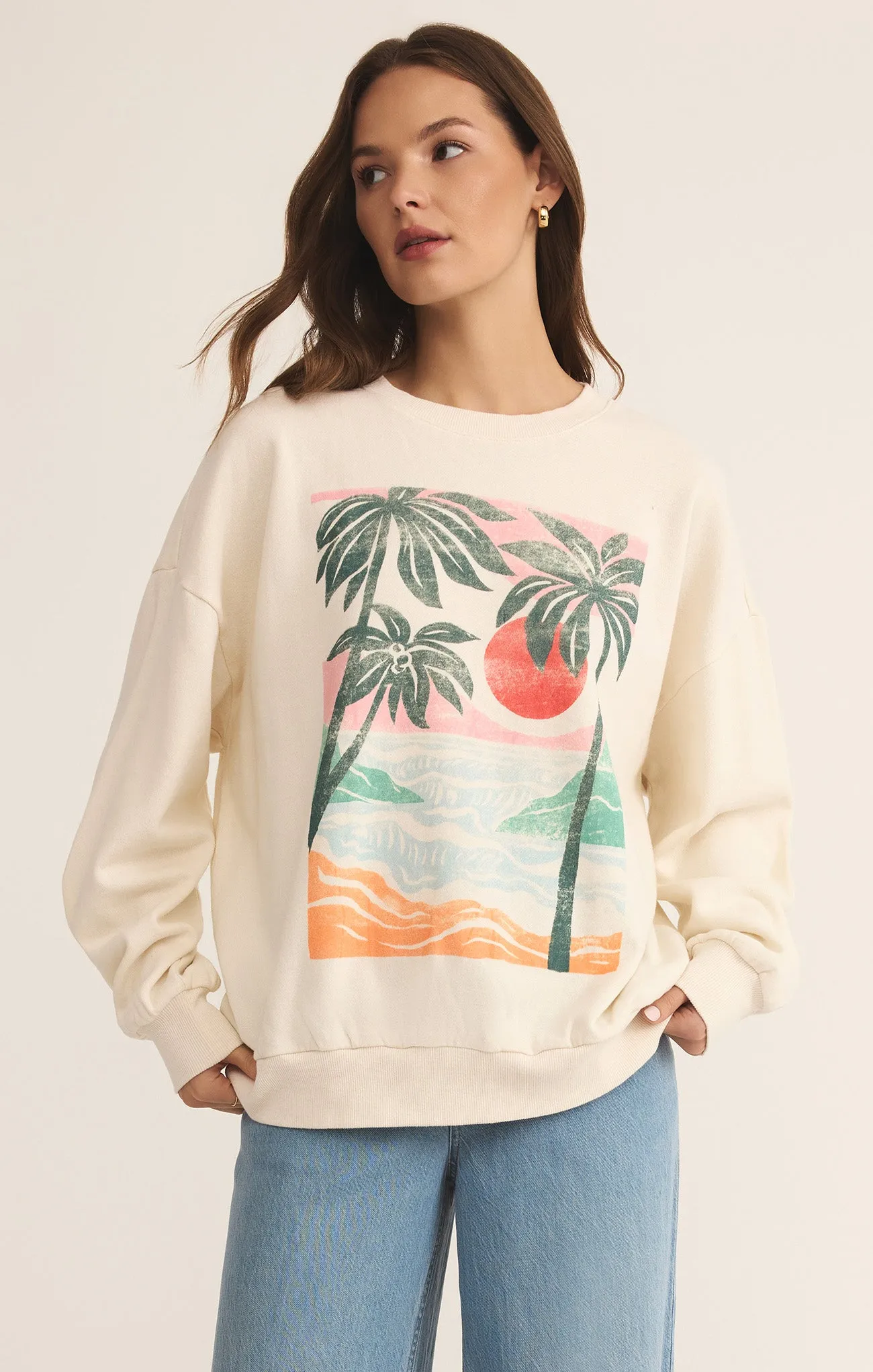 High Tide Sunday Sweatshirt sold by Z Supply