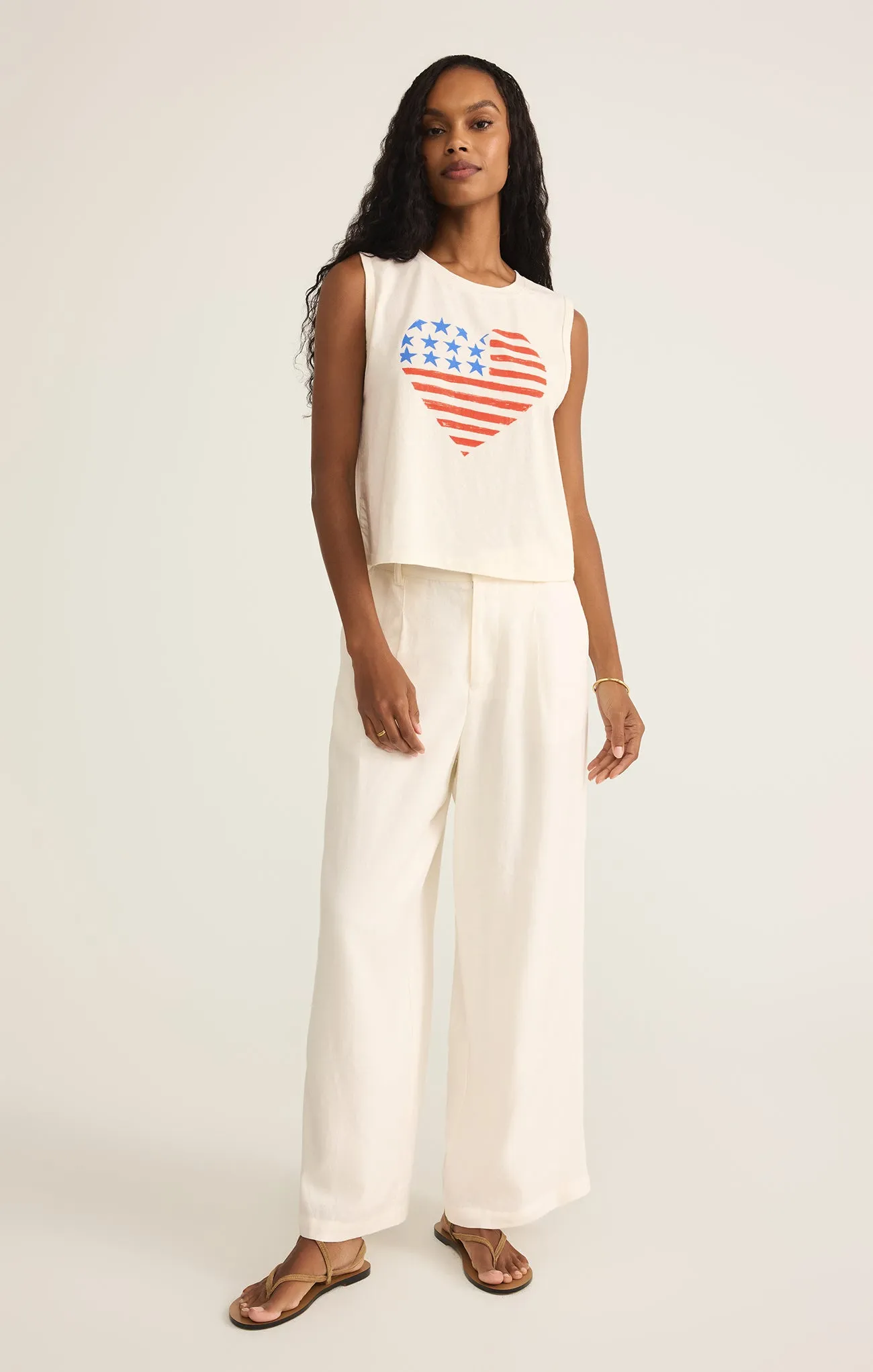 Stars & Stripes La Mer Tank sold by Z Supply product image thumbnail 4