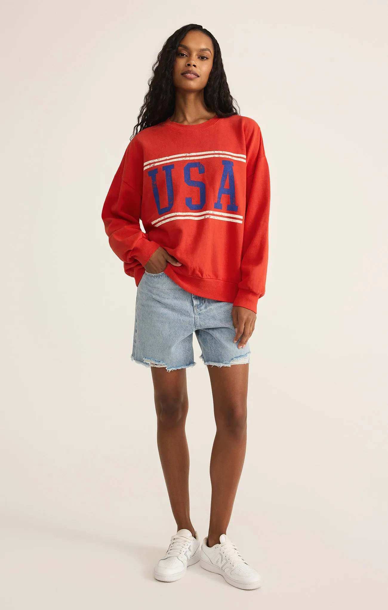 USA Sunday Sweatshirt sold by Z Supply product image thumbnail 4