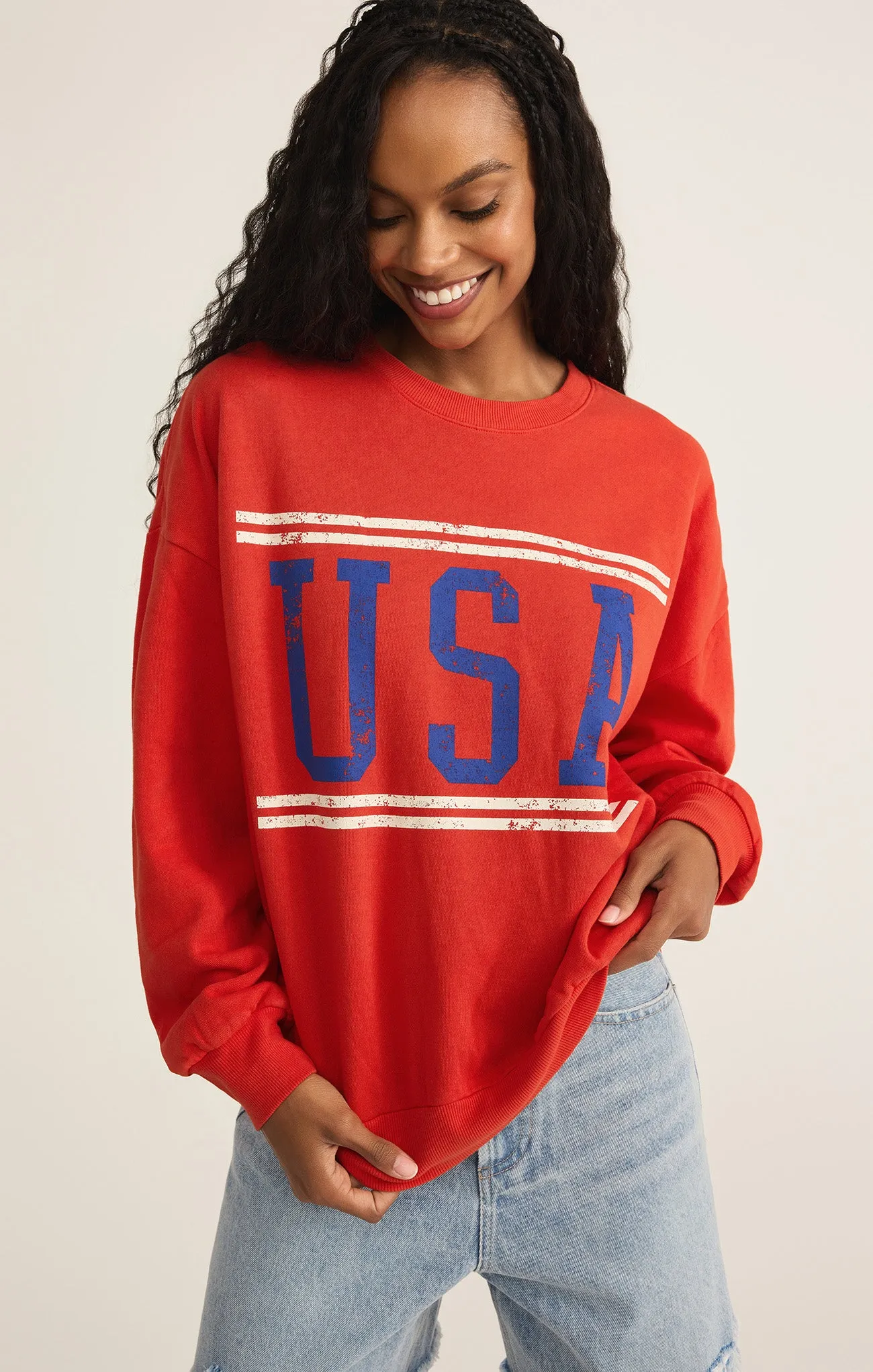 USA Sunday Sweatshirt sold by Z Supply product image thumbnail 5