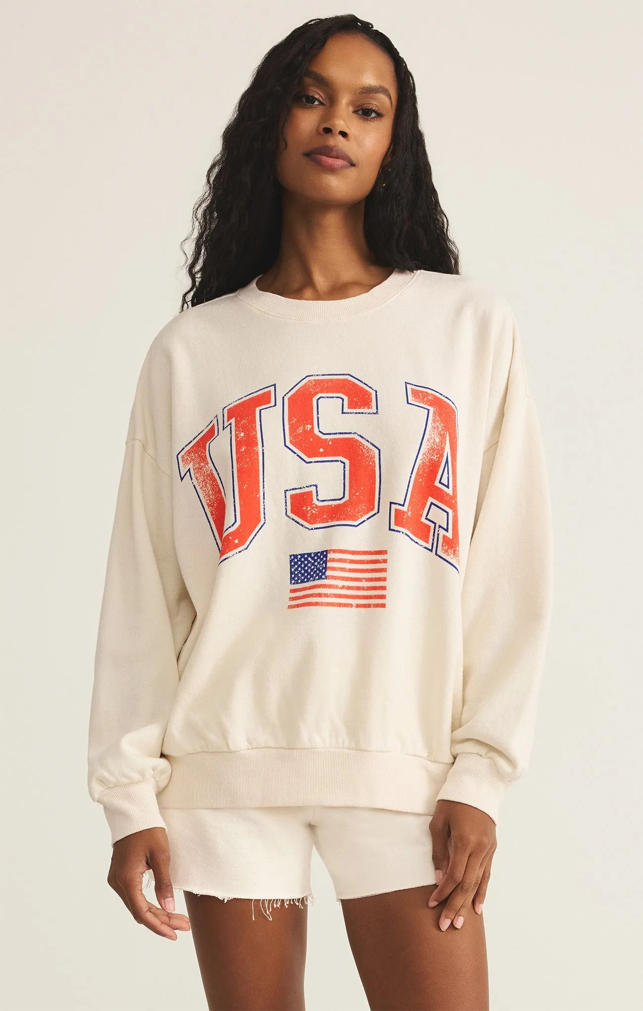 Flag Sunday Sweatshirt sold by Z Supply
