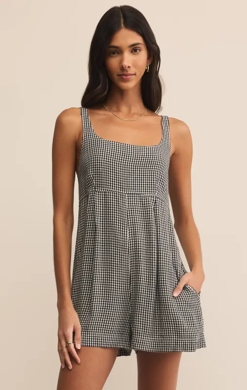 Avalon Gingham Romper sold by Z Supply