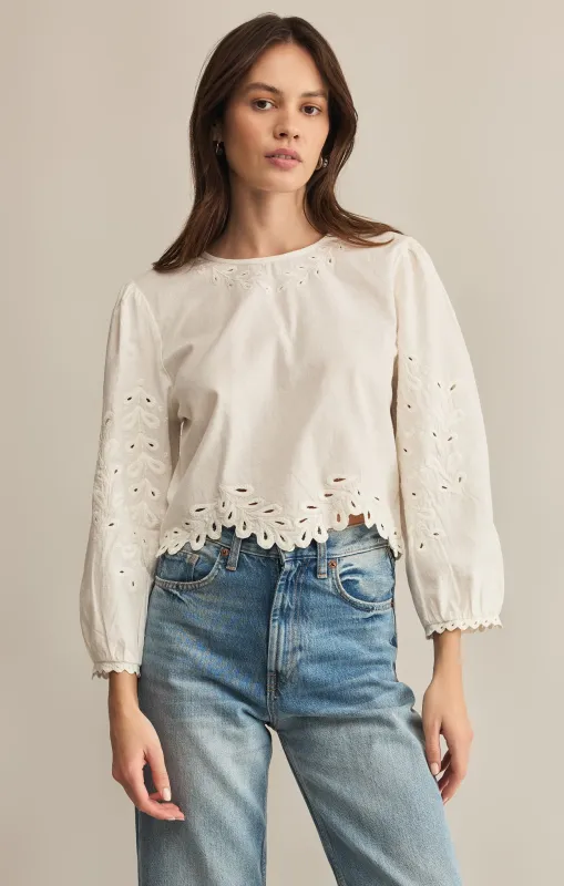 Ambroise Embroidered Linen Top sold by Z Supply