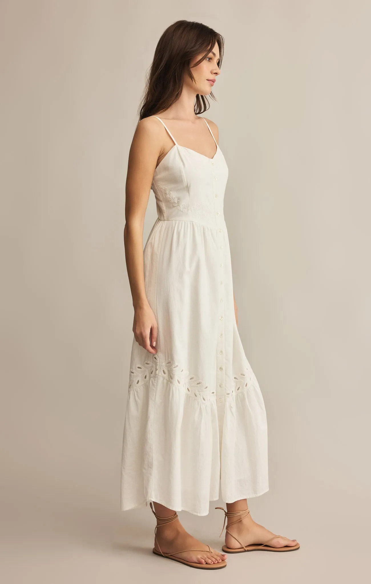 Citadelle Embroidered Linen Maxi Dress sold by Z Supply product image thumbnail 5