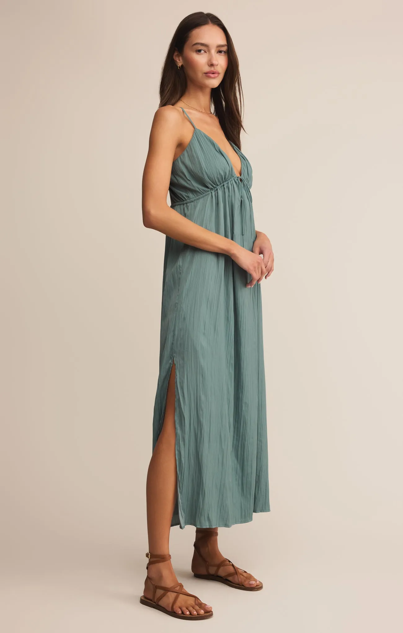Manon Satin Maxi Dress sold by Z Supply product image thumbnail 3