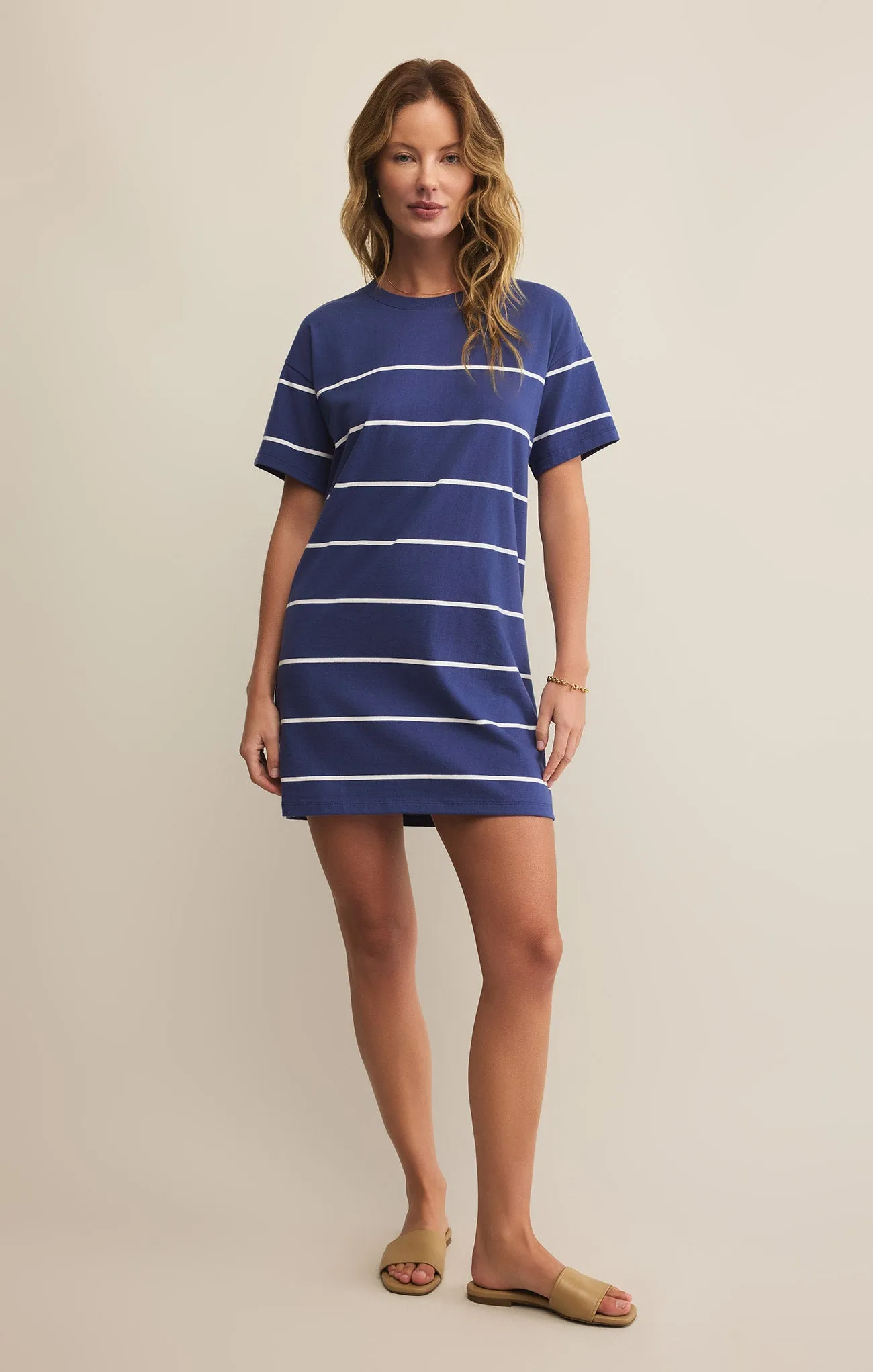 Sway Stripe Mini Tee Dress sold by Z Supply product image thumbnail 4