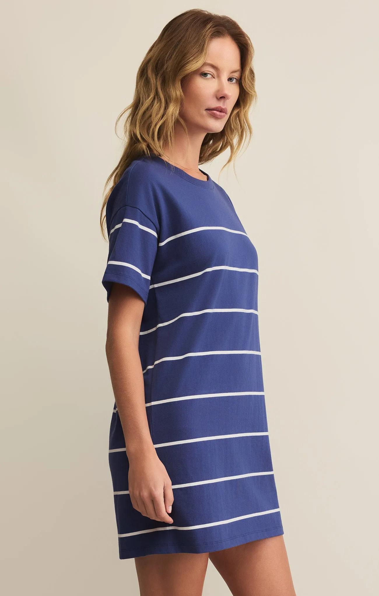 Sway Stripe Mini Tee Dress sold by Z Supply product image thumbnail 3