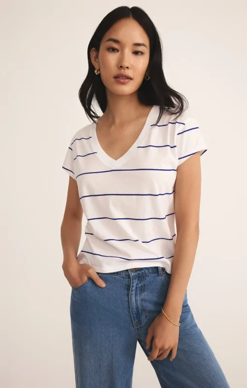 Striped Modern V-Neck Tee sold by Z Supply