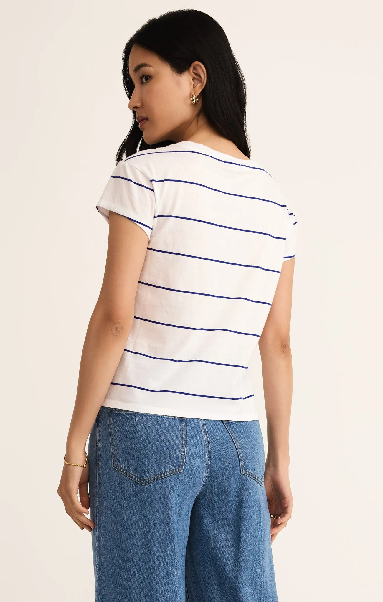 Striped Modern V-Neck Tee sold by Z Supply product image thumbnail 2