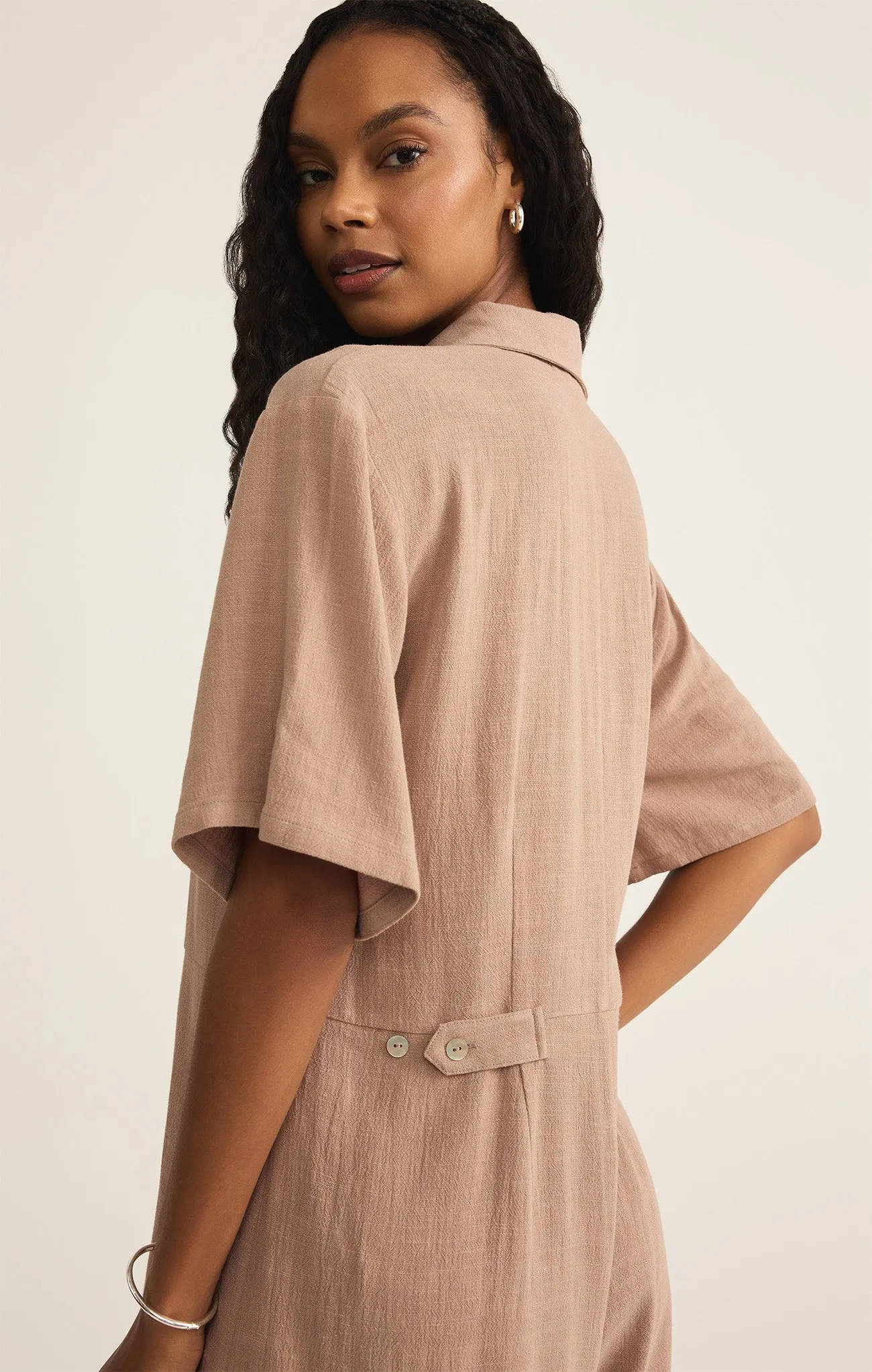 Marcell Button Up Romper sold by Z Supply product image thumbnail 5