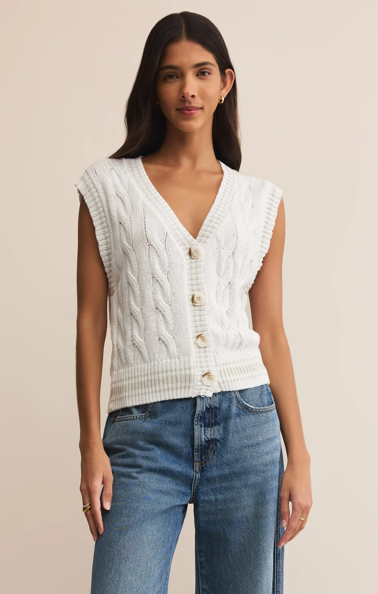 Fairway Cable Knit Vest sold by Z Supply product image thumbnail 5