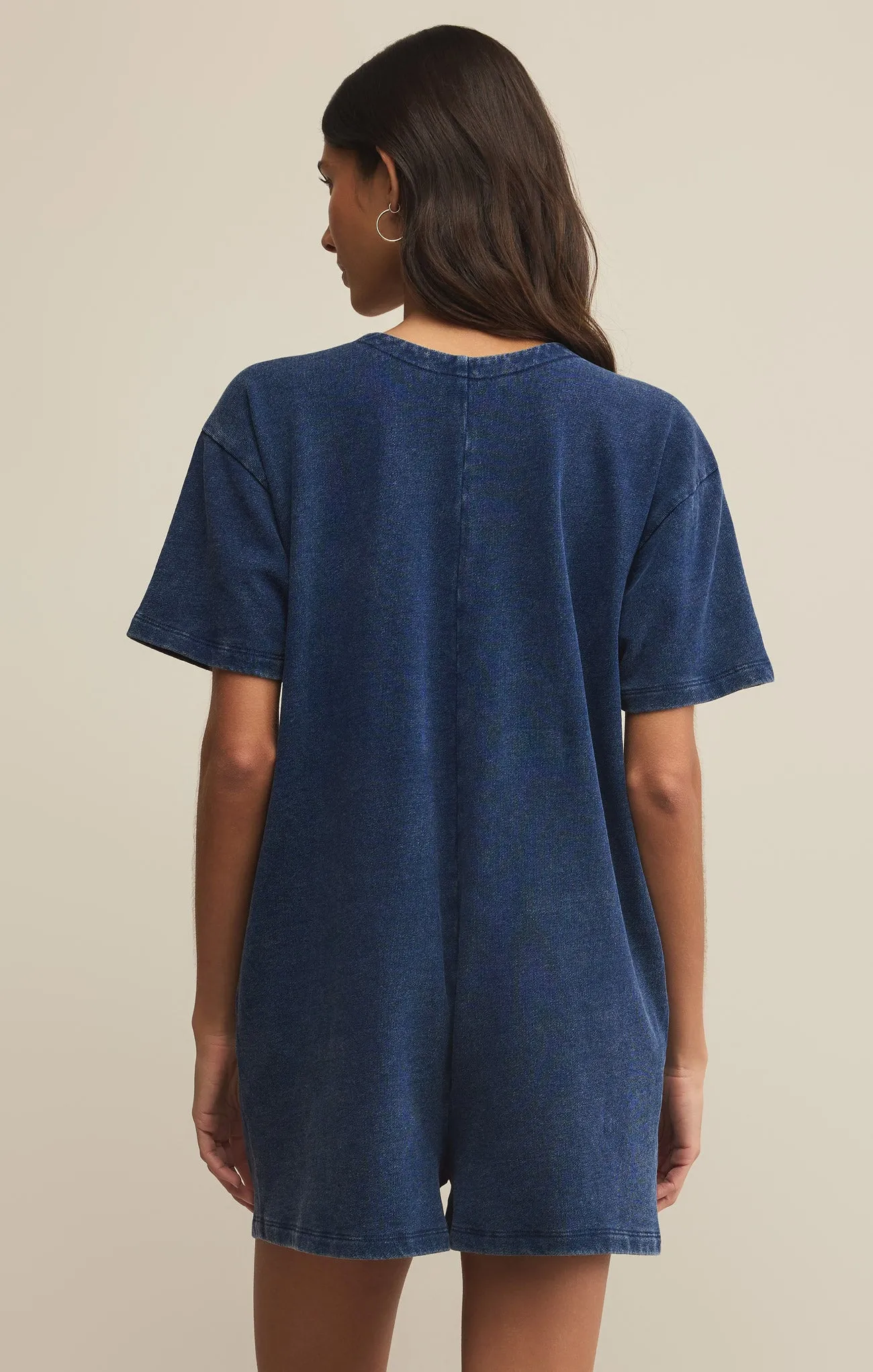 Enid Knit Denim Romper sold by Z Supply product image thumbnail 2