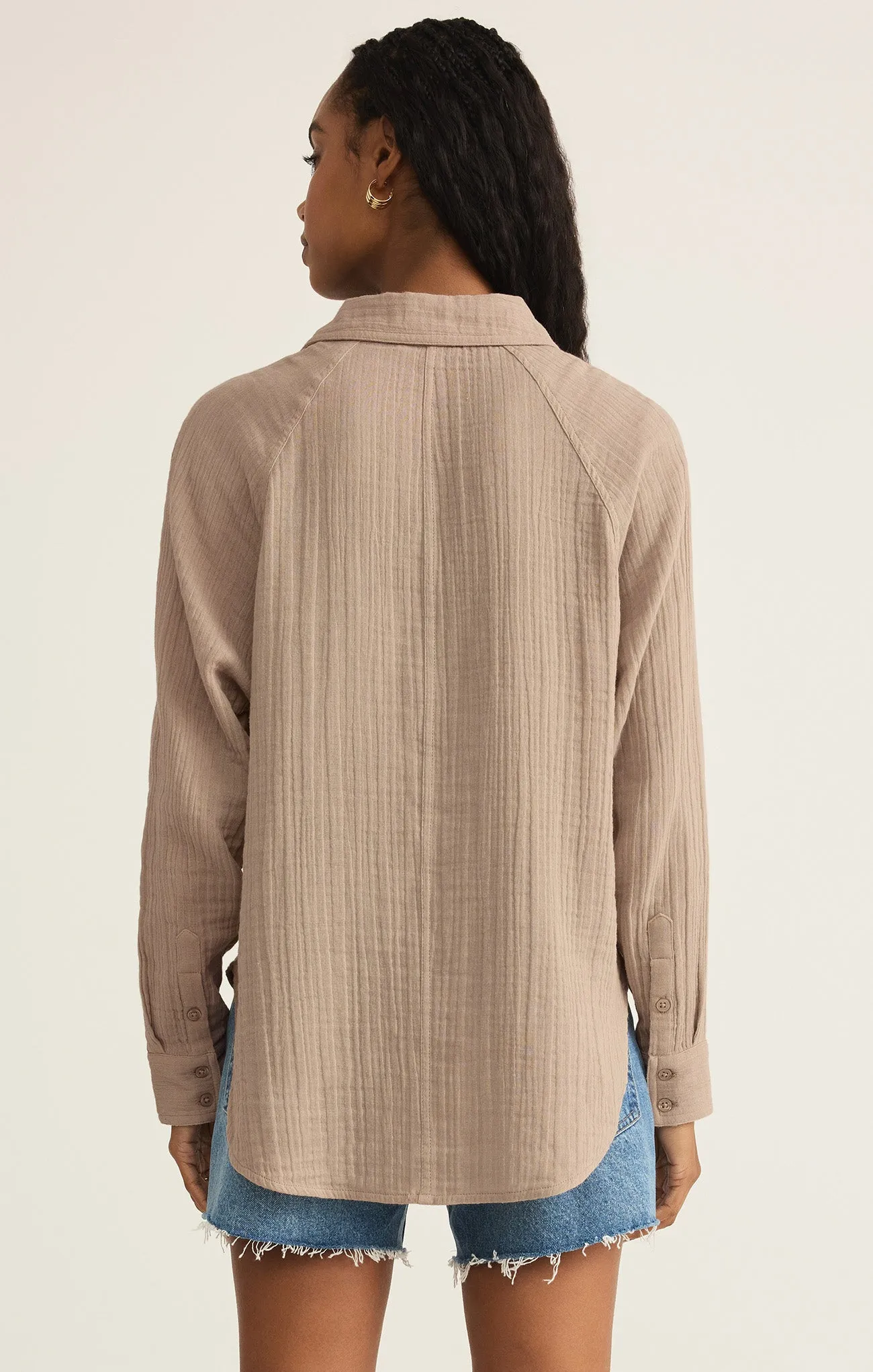 Perfect Airy Gauze Button Up sold by Z Supply product image thumbnail 2