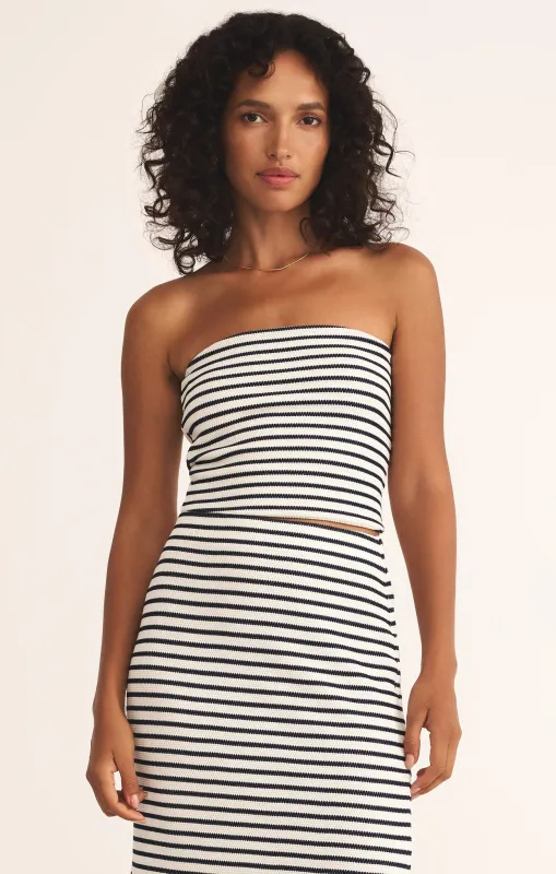 Caffari Stripe Tube Top sold by Z Supply
