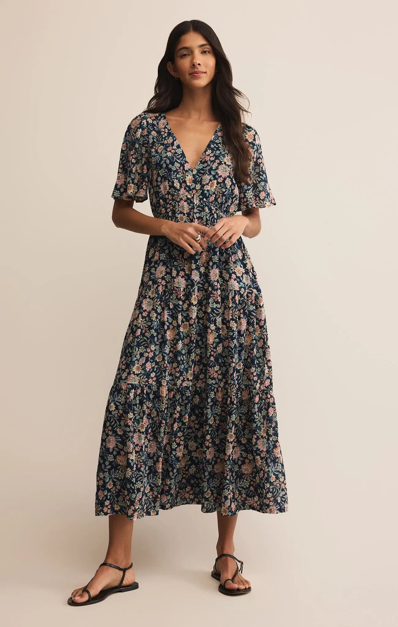 Kat Printed Midi Dress sold by Z Supply product image thumbnail 4