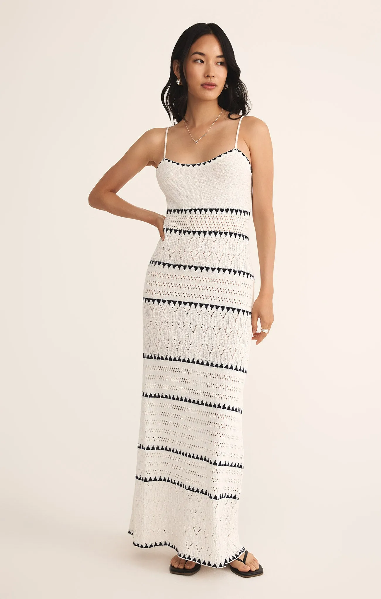 Catamaran Crochet Striped Maxi Dress sold by Z Supply
