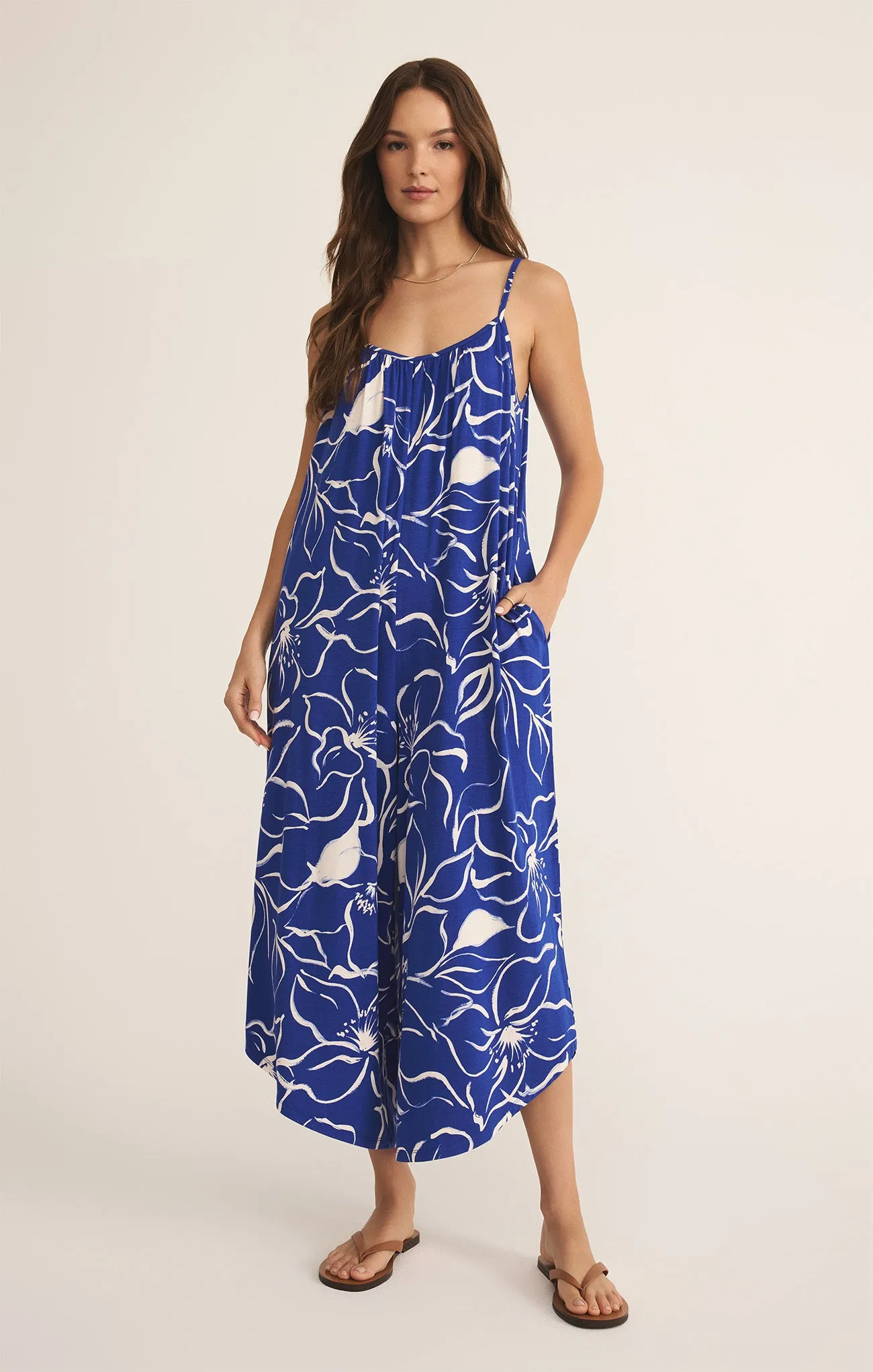 Cala Floral Flared Jumpsuit sold by Z Supply product image thumbnail 4