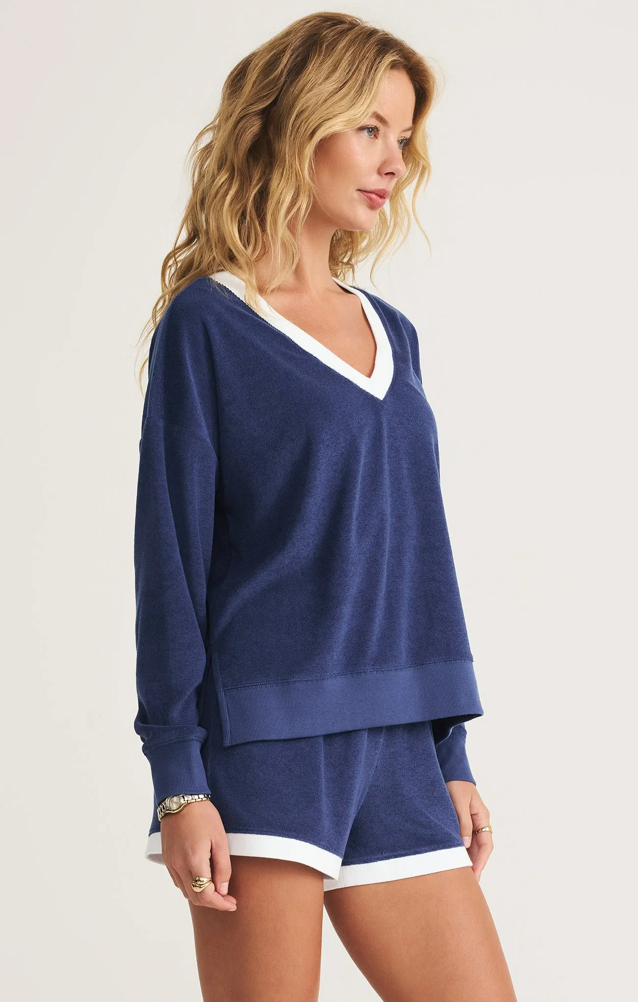 Marx V-Neck Terry Sweatshirt sold by Z Supply product image thumbnail 3