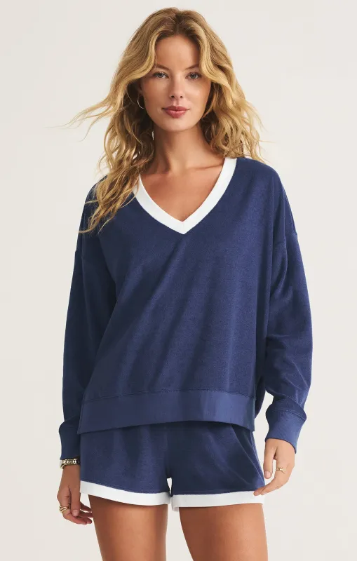 Marx V-Neck Terry Sweatshirt made by Z Supply