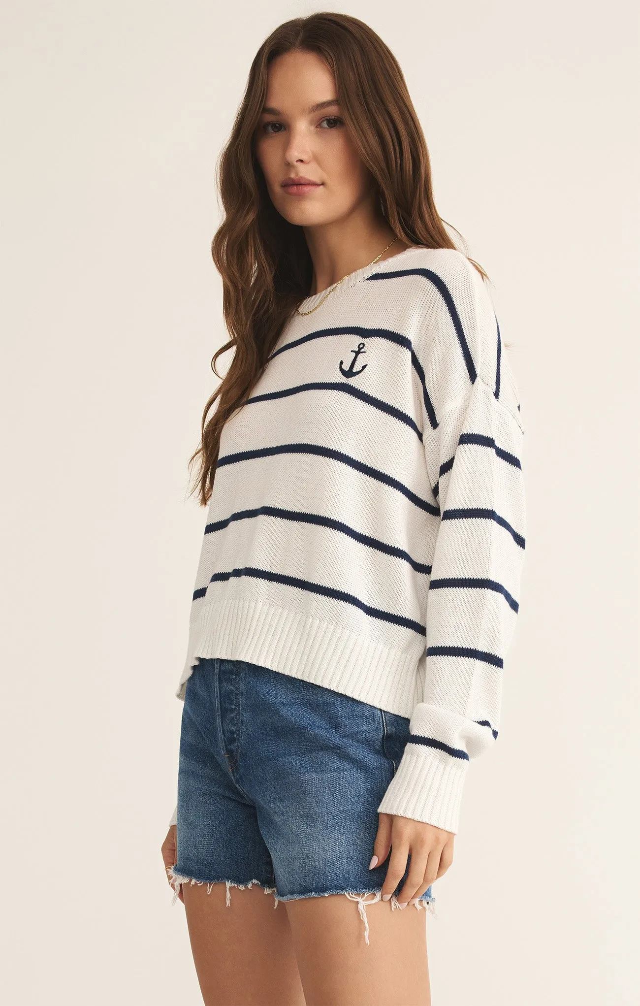 Anchors Away Stripe Sweater sold by Z Supply product image thumbnail 3