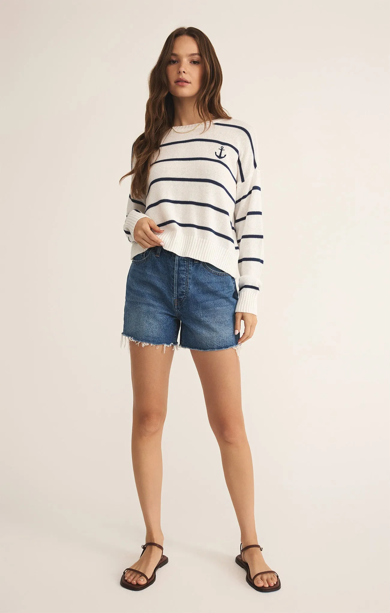 Anchors Away Stripe Sweater sold by Z Supply product image thumbnail 4