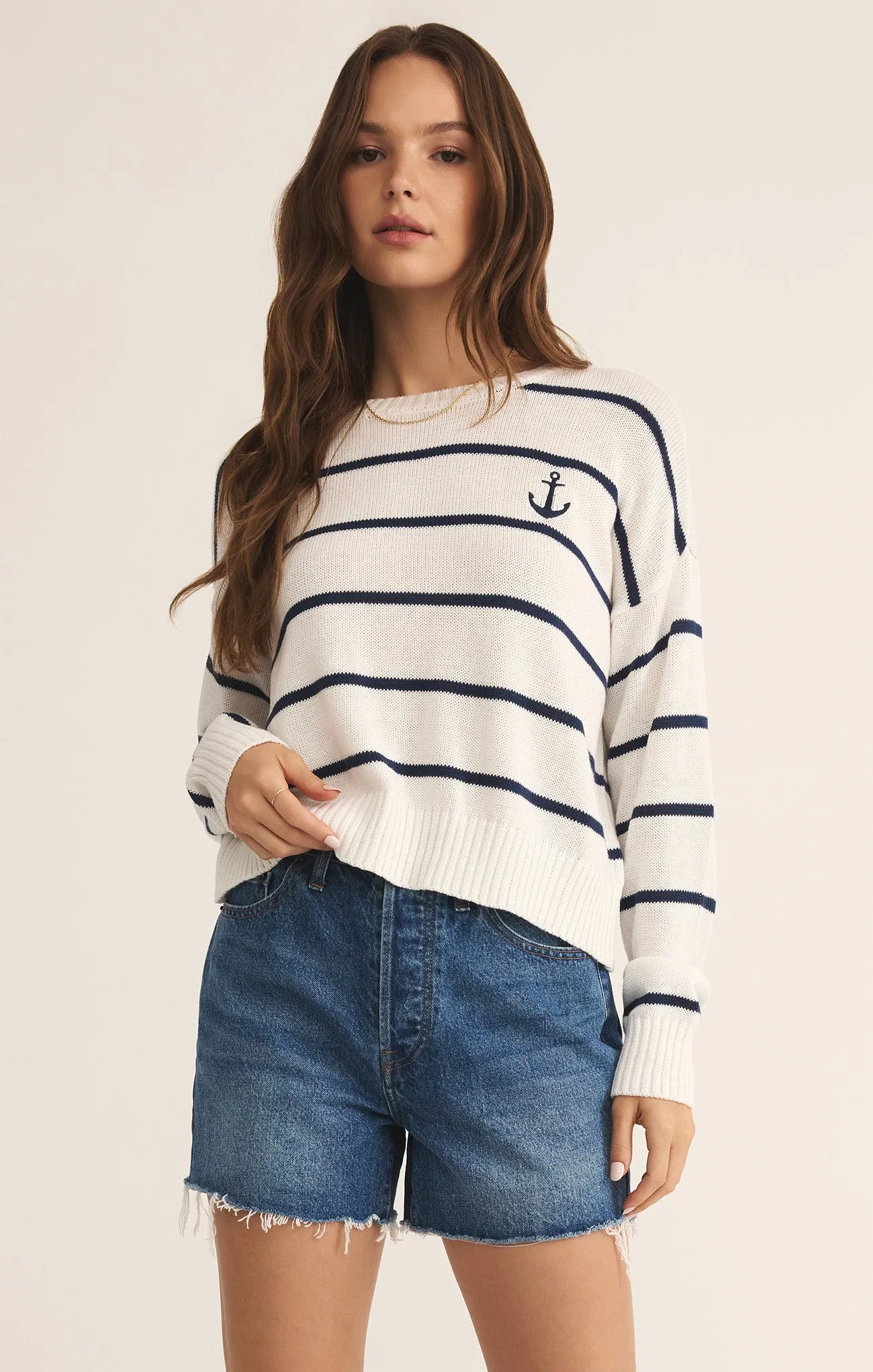 Anchors Away Stripe Sweater sold by Z Supply
