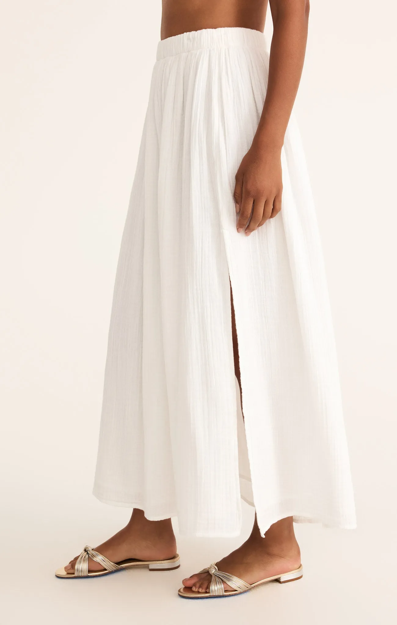 Reina Airy Gauze Midi Skirt sold by Z Supply product image thumbnail 4