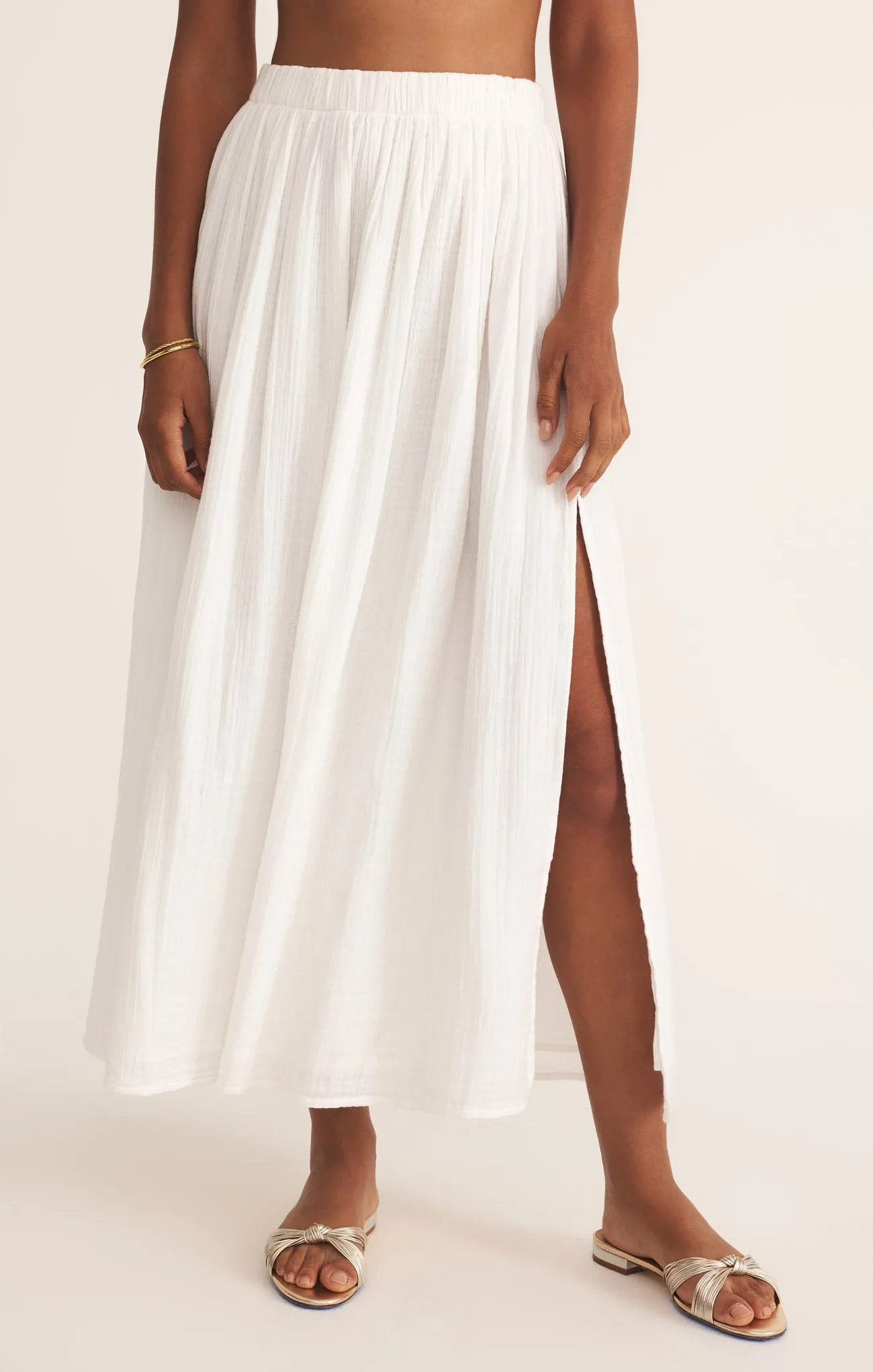 Reina Airy Gauze Midi Skirt sold by Z Supply product image thumbnail 2