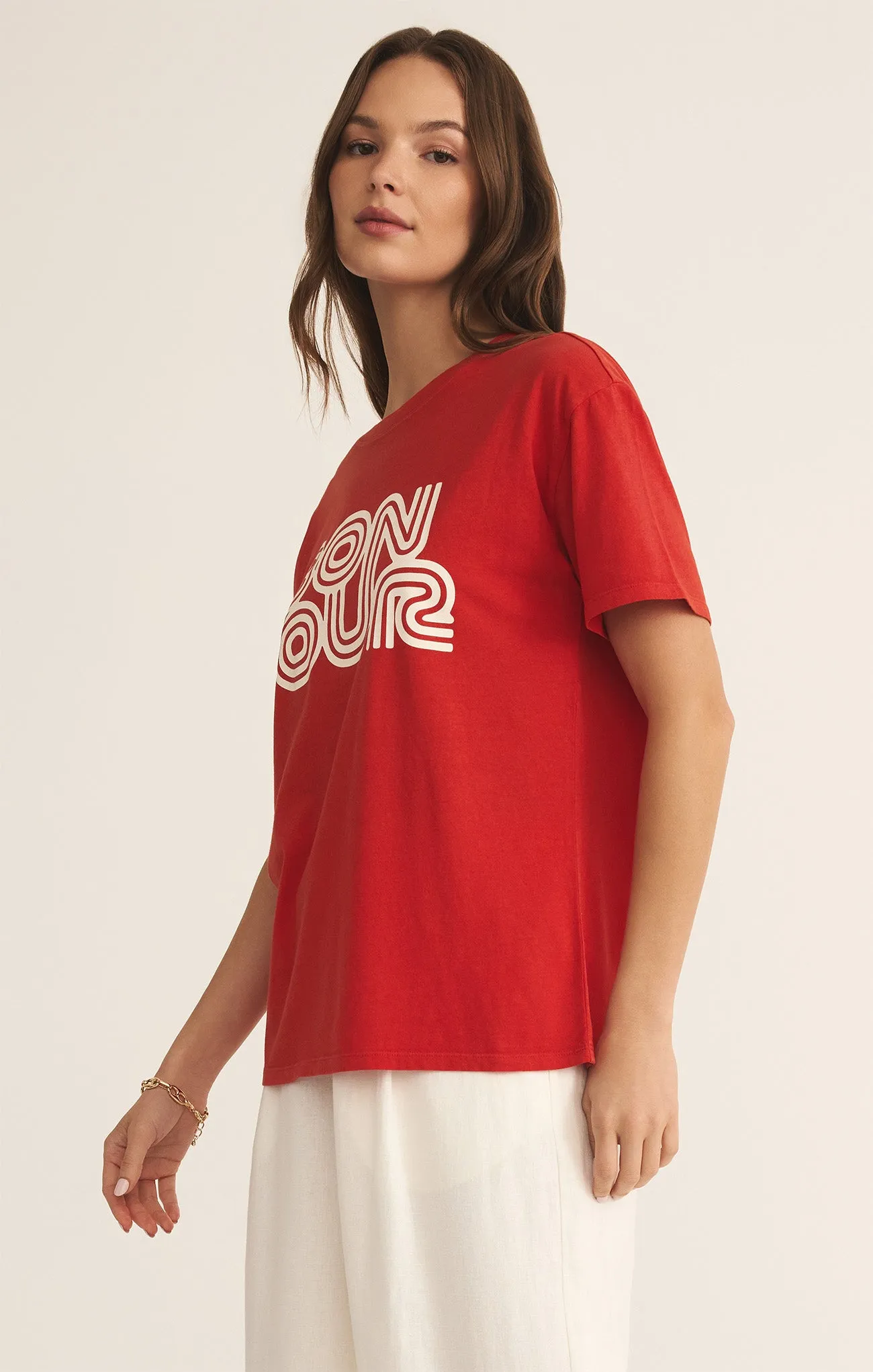 Bonjour Boyfriend Tee sold by Z Supply product image thumbnail 3