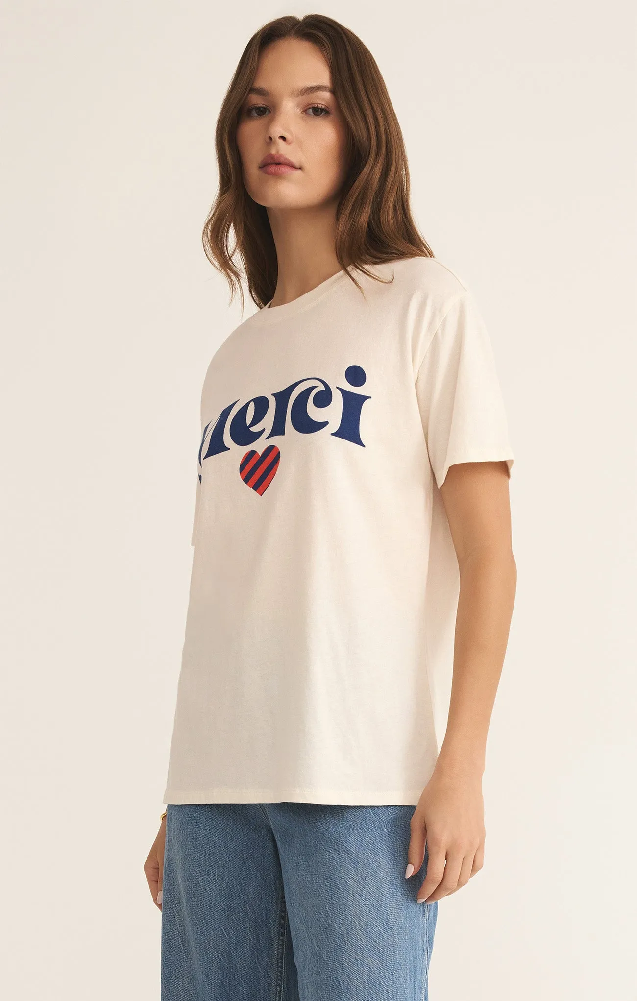 Merci Boyfriend Tee sold by Z Supply product image thumbnail 3