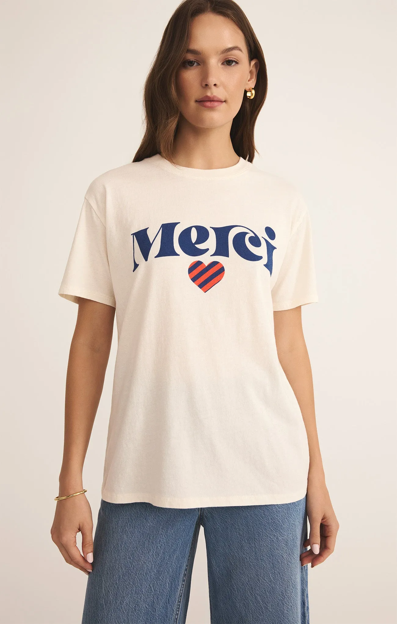 Merci Boyfriend Tee sold by Z Supply